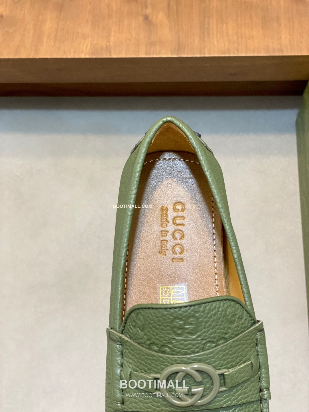 구찌 스웨이드 호스빗 드라이빙 슬립온 로퍼 그린 Gucci Suede Horsebit Driving Slip-On Loafers 7