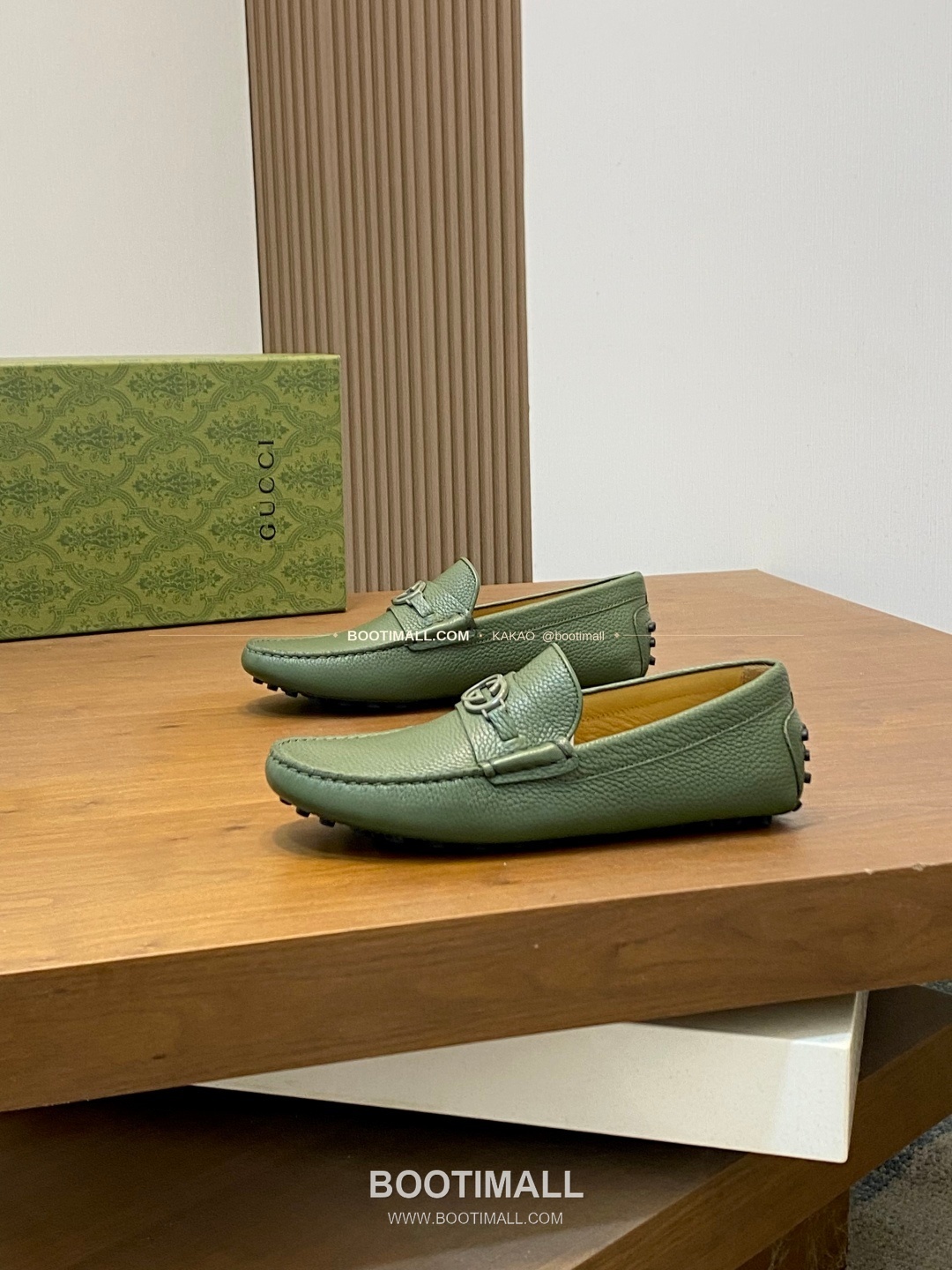 구찌 키프스킨 호스빗 드라이빙 슬립온 로퍼 그린Gucci Suede Horsebit Driving Slip-On Loafers 3