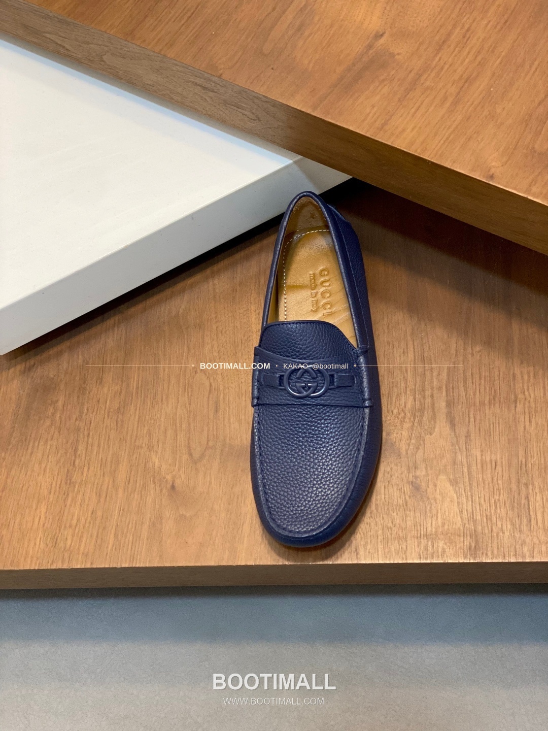 구찌 키프스킨 호스빗 드라이빙 슬립온 로퍼 네이비 Gucci Suede Horsebit Driving Slip-On Loafers 6
