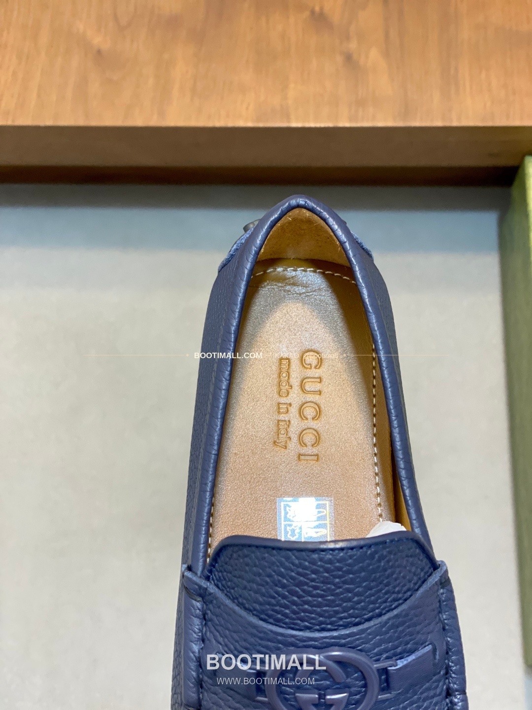 구찌 키프스킨 호스빗 드라이빙 슬립온 로퍼 네이비 Gucci Suede Horsebit Driving Slip-On Loafers 7