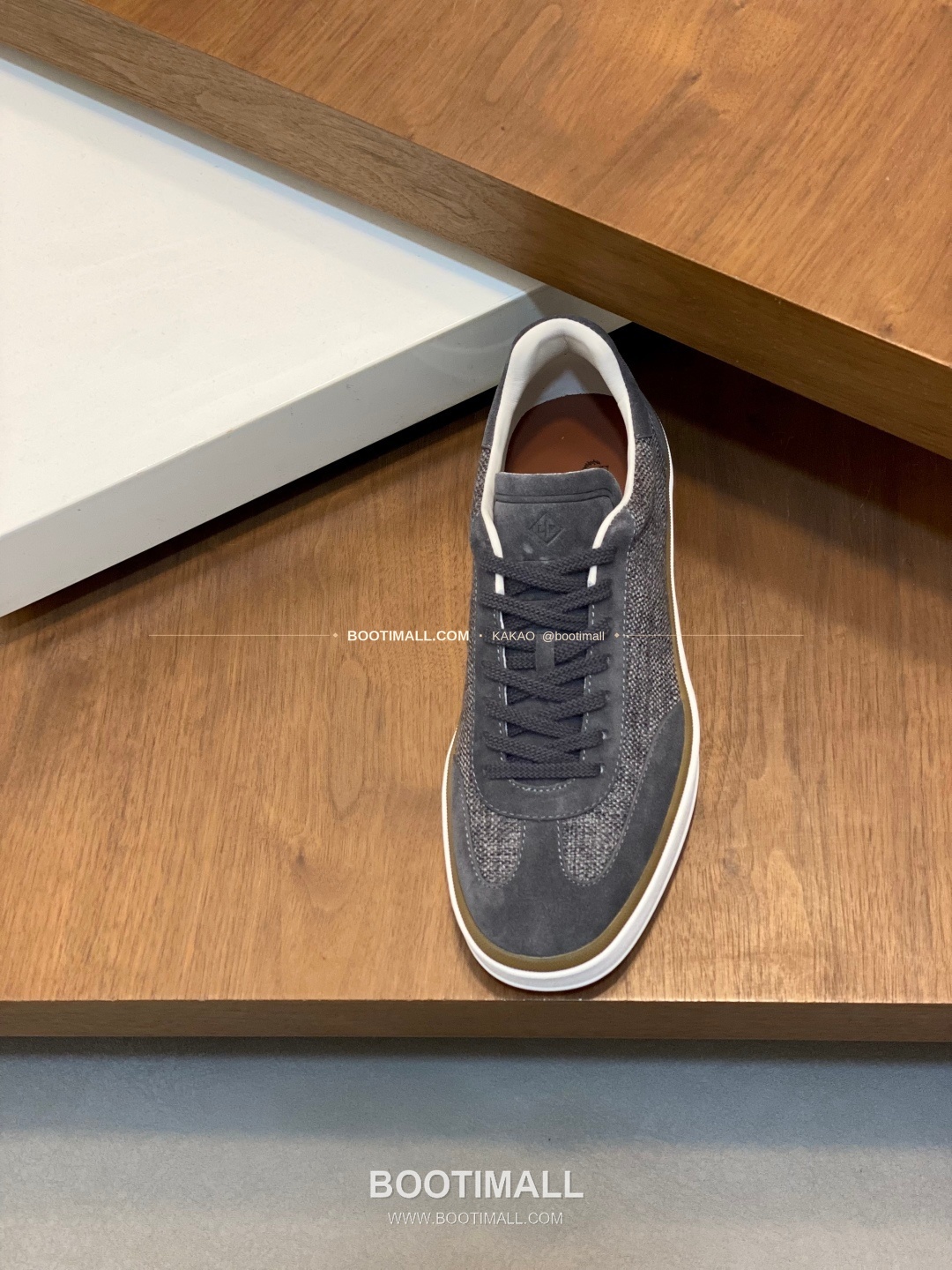 로로피아나 페코라네라 울 레더트림 로고 스니커즈 다크그레이 Loro Piana Pecora Nera Wool Leather Trim Logo Sneakers 6