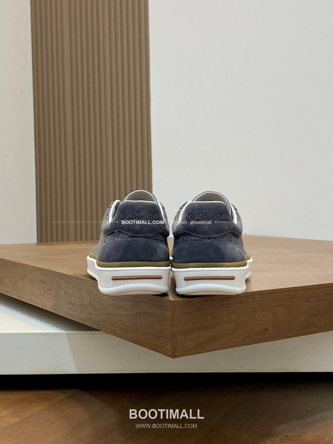 로로피아나 페코라네라 울 레더트림 로고 스니커즈 다크그레이 Loro Piana Pecora Nera Wool Leather Trim Logo Sneakers 8