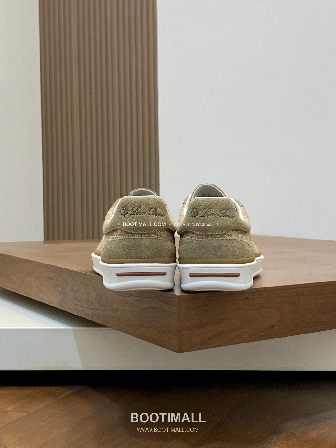 로로피아나 페코라네라 울 레더트림 로고 스니커즈 라이트브라운 Loro Piana Pecora Nera Wool Leather Trim Logo Sneakers 8