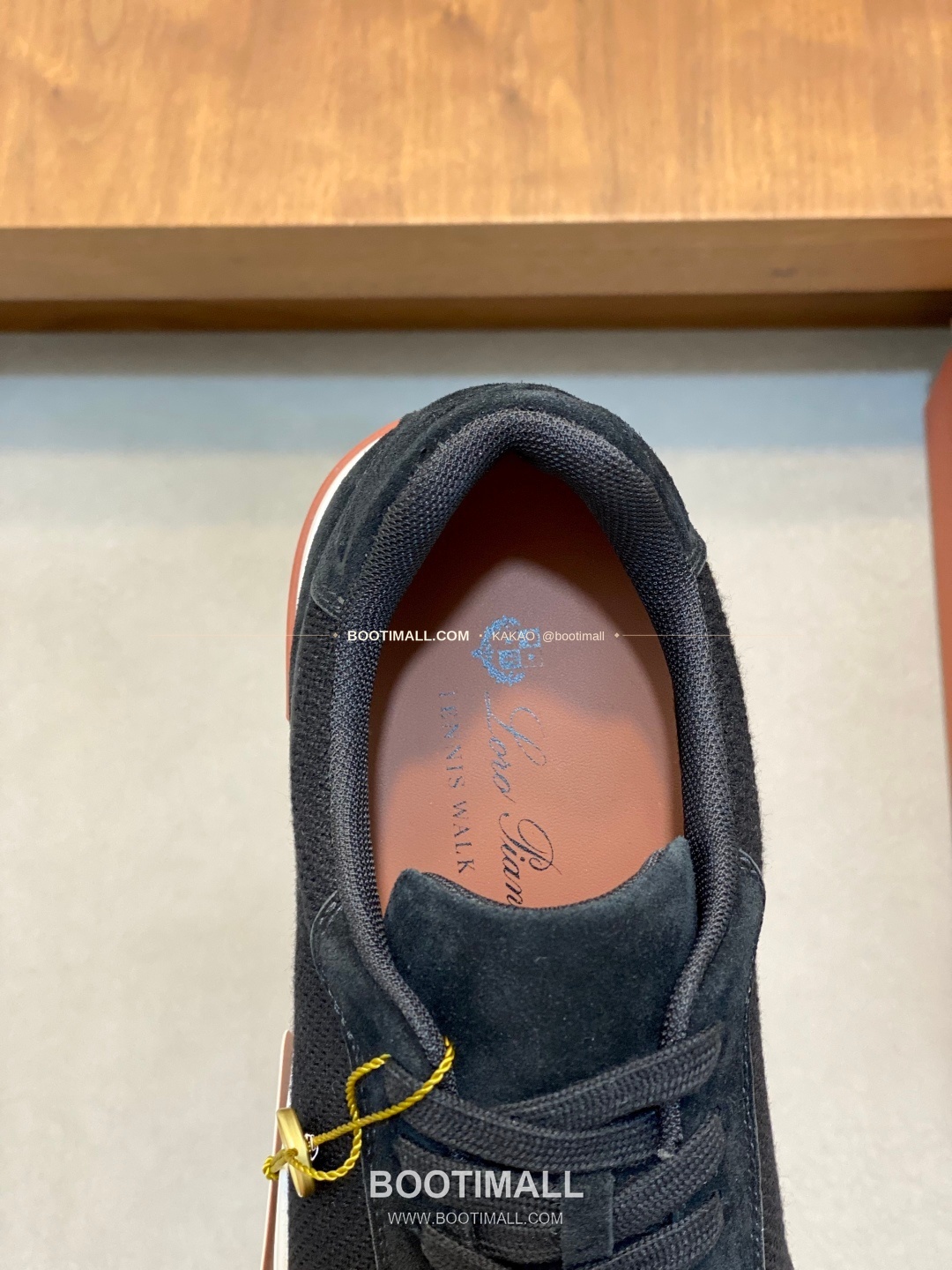 로로피아나 페코라네라 울 레더트림 워크 스니커즈 블랙 Loro Piana Pecora Nera Wool Leather Trim Walk Sneakers 7