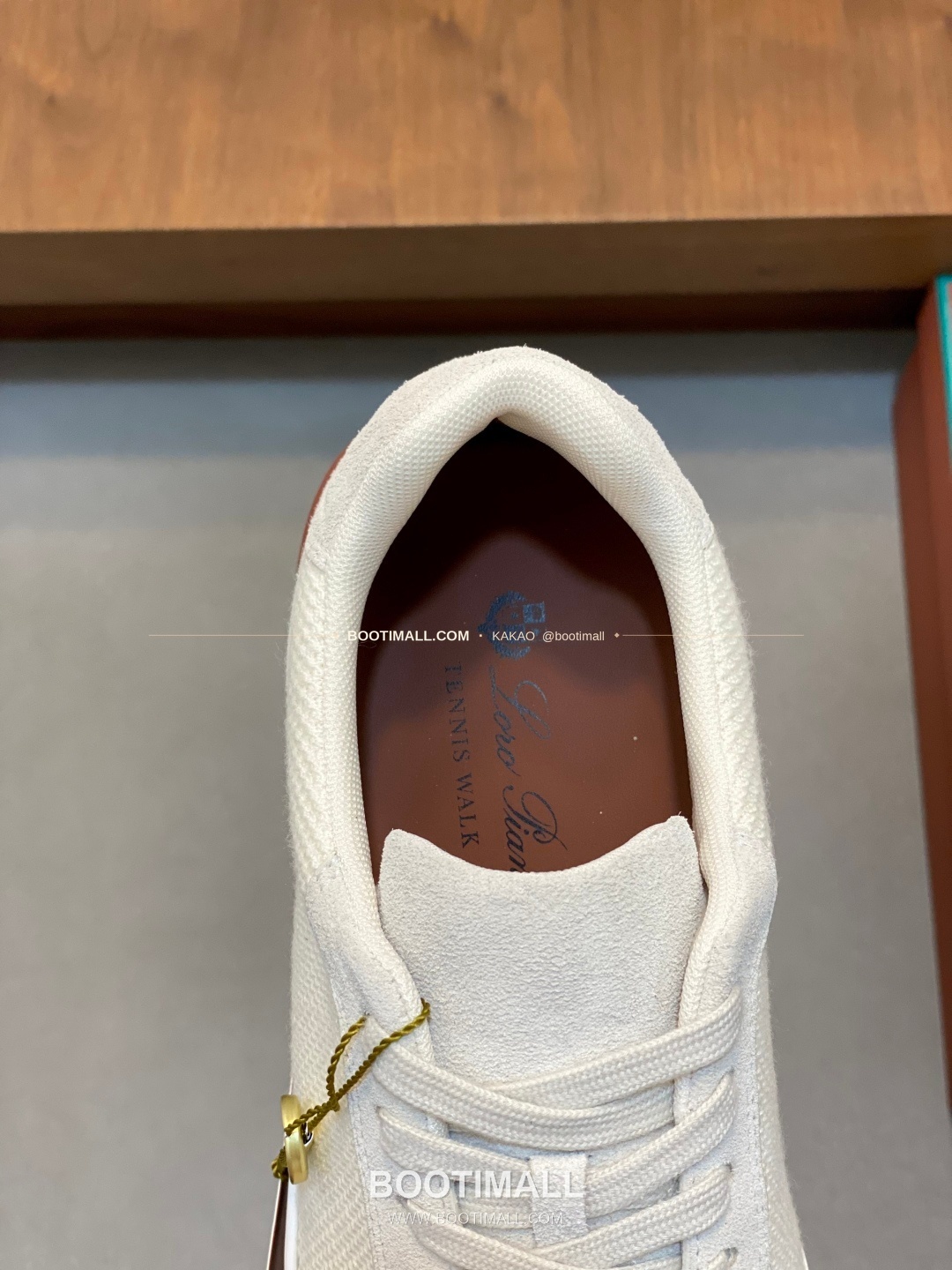 로로피아나 페코라네라 울 레더트림 워크 스니커즈 화이트 Loro Piana Pecora Nera Wool Leather Trim Walk Sneakers 7