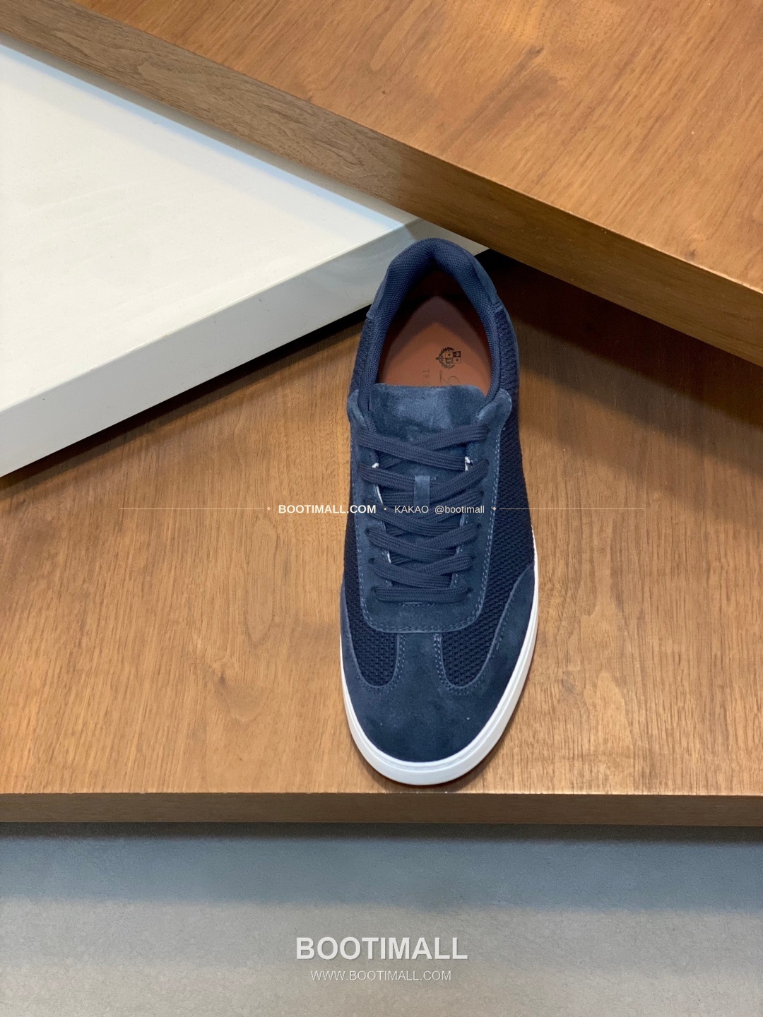 로로피아나 페코라네라 울 레더트림 워크 스니커즈 네이비 Loro Piana Pecora Nera Wool Leather Trim Walk Sneakers 6