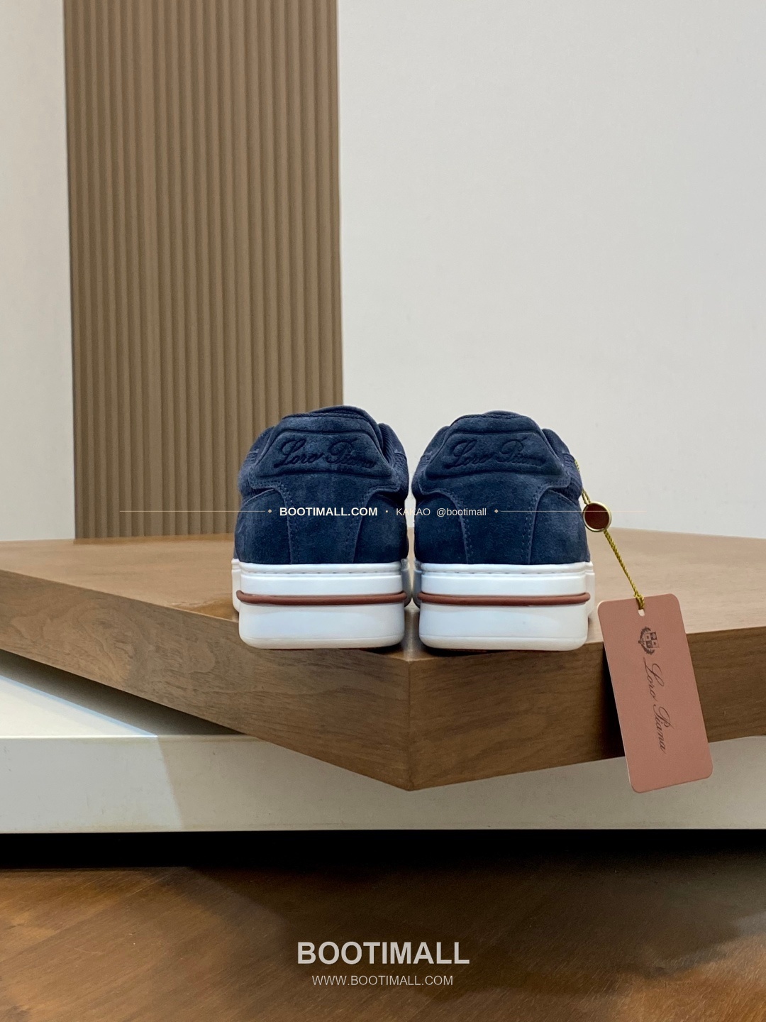 로로피아나 페코라네라 울 레더트림 워크 스니커즈 네이비 Loro Piana Pecora Nera Wool Leather Trim Walk Sneakers 8