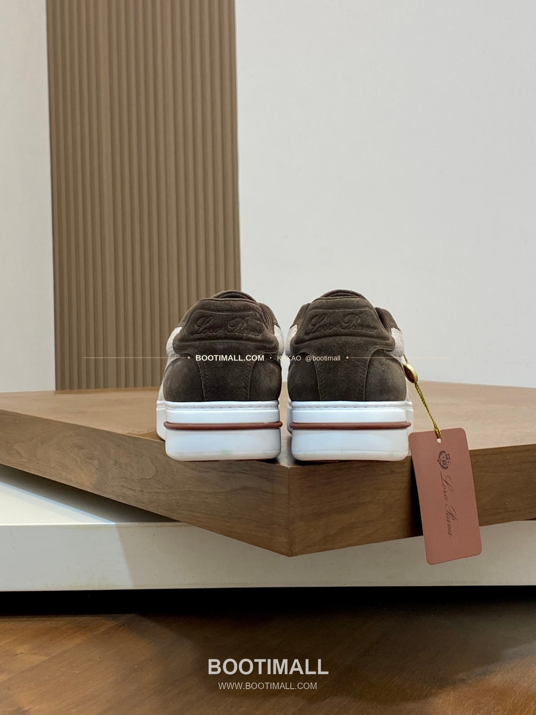 로로피아나 페코라네라 울 레더트림 워크 스니커즈 브라운 Loro Piana Pecora Nera Wool Leather Trim Walk Sneakers 8