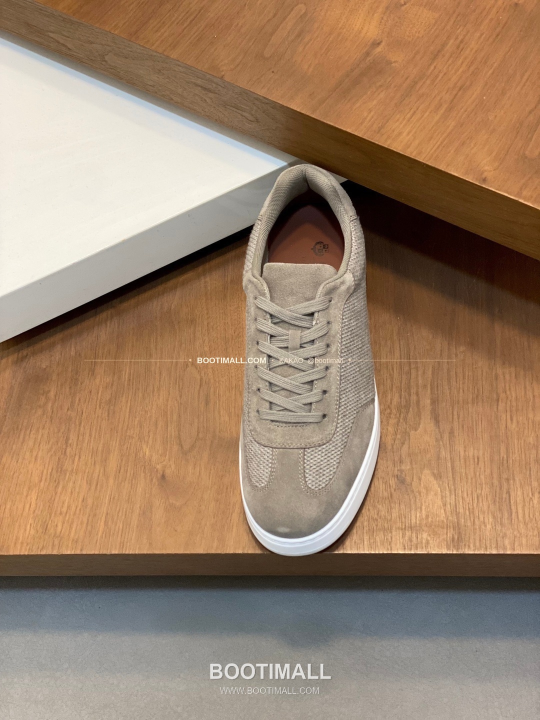 로로피아나 페코라네라 울 레더트림 워크 스니커즈 카키 Loro Piana Pecora Nera Wool Leather Trim Walk Sneakers 6