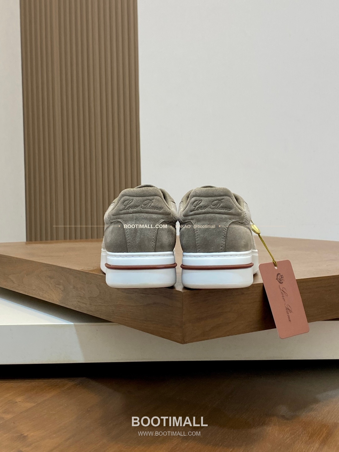 로로피아나 페코라네라 울 레더트림 워크 스니커즈 카키 Loro Piana Pecora Nera Wool Leather Trim Walk Sneakers 8