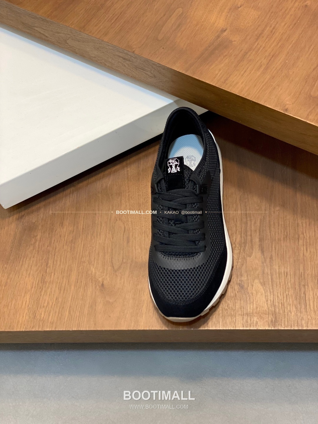 브루넬로쿠치넬리 송아지가죽 스웨이드 레더 믹스 슬립온 스니커즈 블랙 Brunello Cucinelli Calfskin Suede Leather Mix Slip-On Sneakers 6