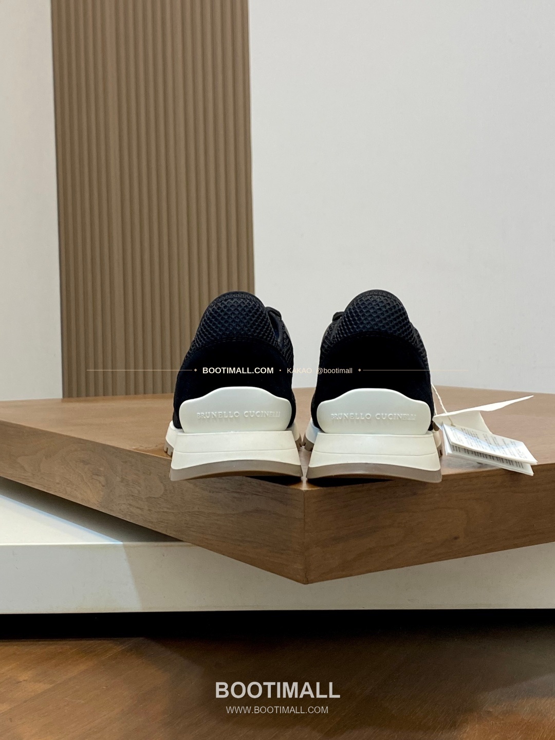 브루넬로쿠치넬리 송아지가죽 스웨이드 레더 믹스 슬립온 스니커즈 블랙 Brunello Cucinelli Calfskin Suede Leather Mix Slip-On Sneakers 8