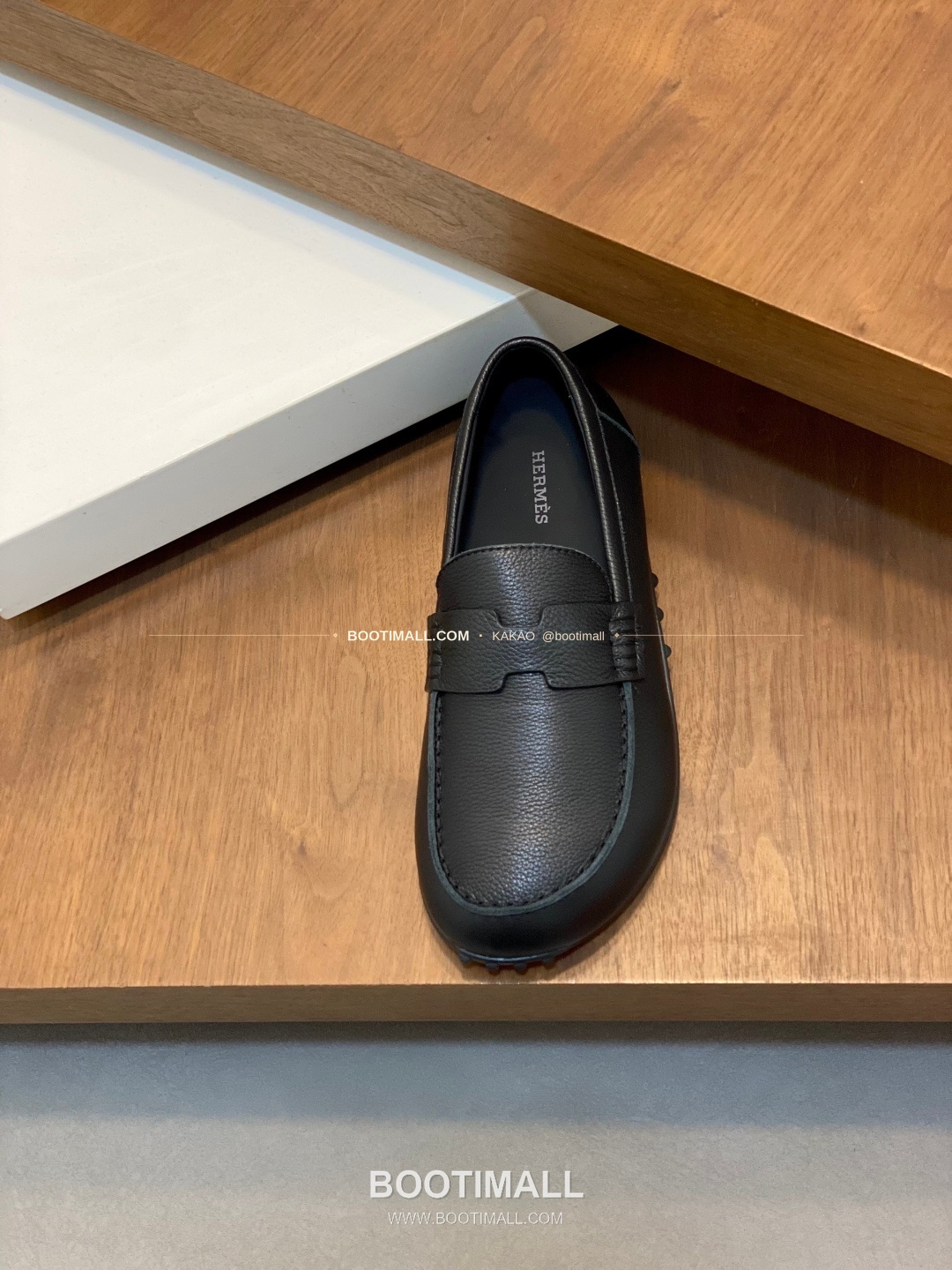 에르메스 송아지가죽 H로고 슬립온 로퍼 블랙 Hermes Calfskin H Logo Slip-On Loafers 6