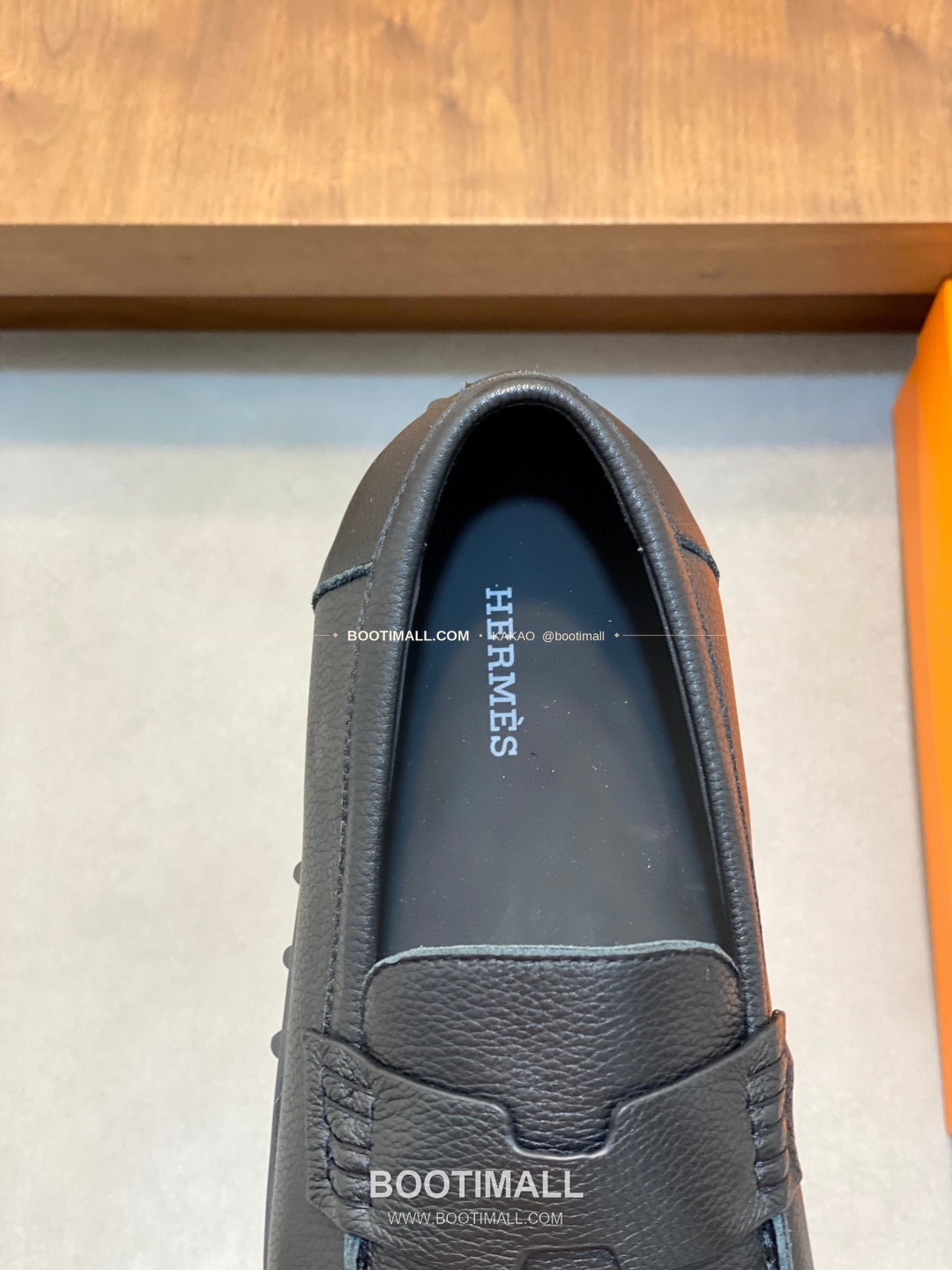 에르메스 송아지가죽 H로고 슬립온 로퍼 블랙 Hermes Calfskin H Logo Slip-On Loafers 7