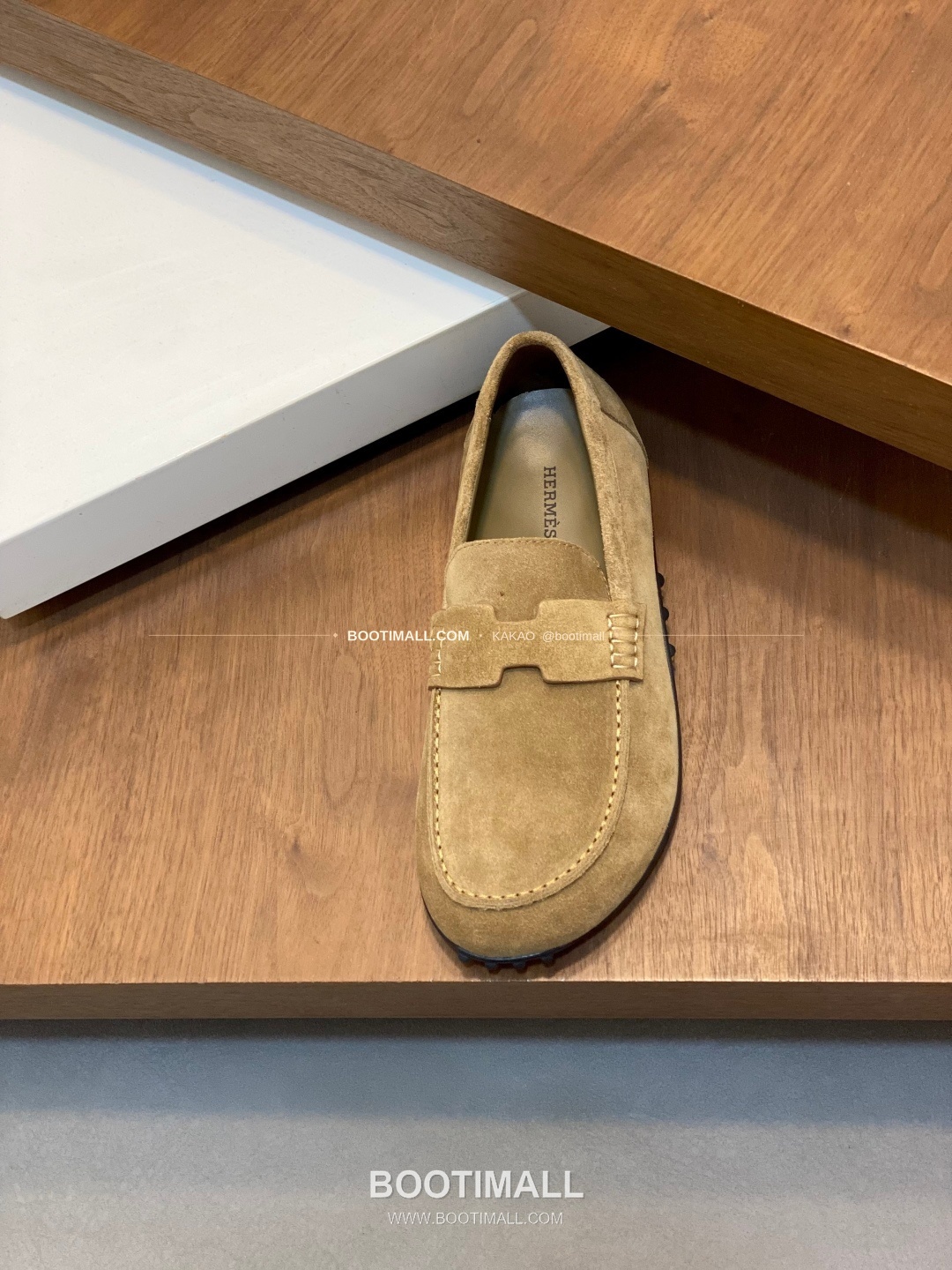에르메스 송아지가죽 H로고 슬립온 로퍼 라이트브라운 Hermes Calfskin H Logo Slip-On Loafers 6