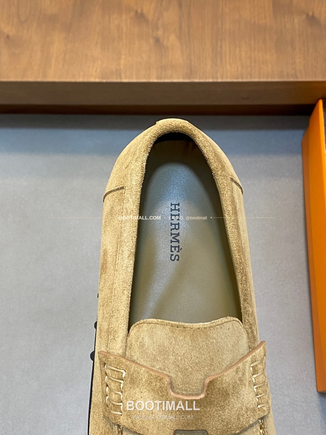 에르메스 송아지가죽 H로고 슬립온 로퍼 라이트브라운 Hermes Calfskin H Logo Slip-On Loafers 7