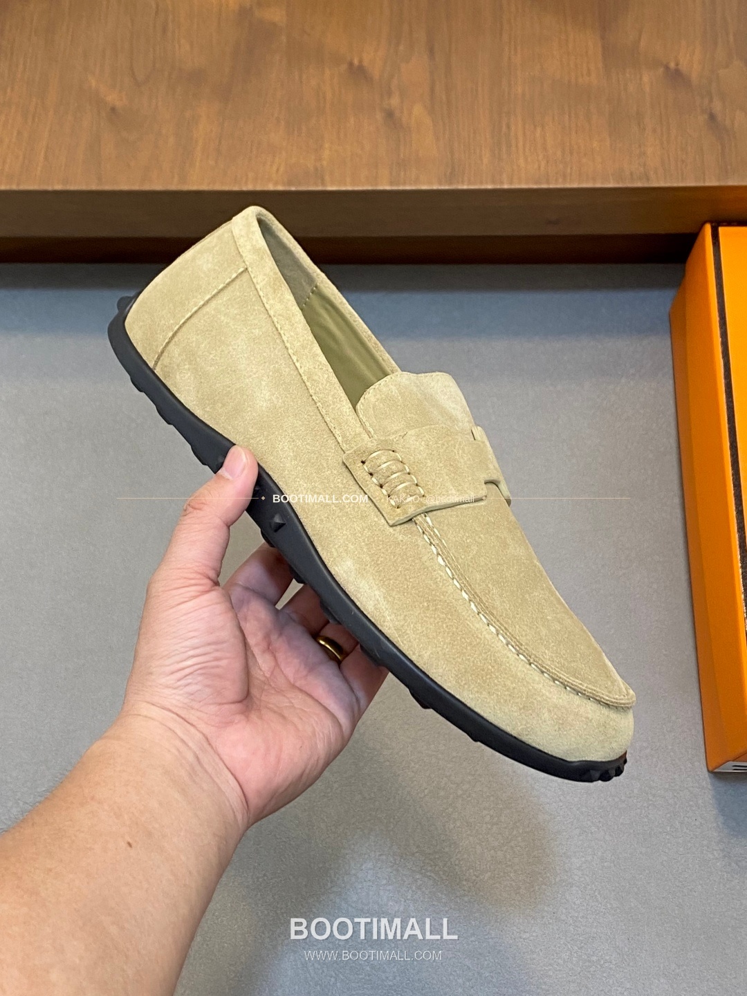 에르메스 송아지가죽 H로고 슬립온 로퍼 베이지 Hermes Calfskin H Logo Slip-On Loafers 4
