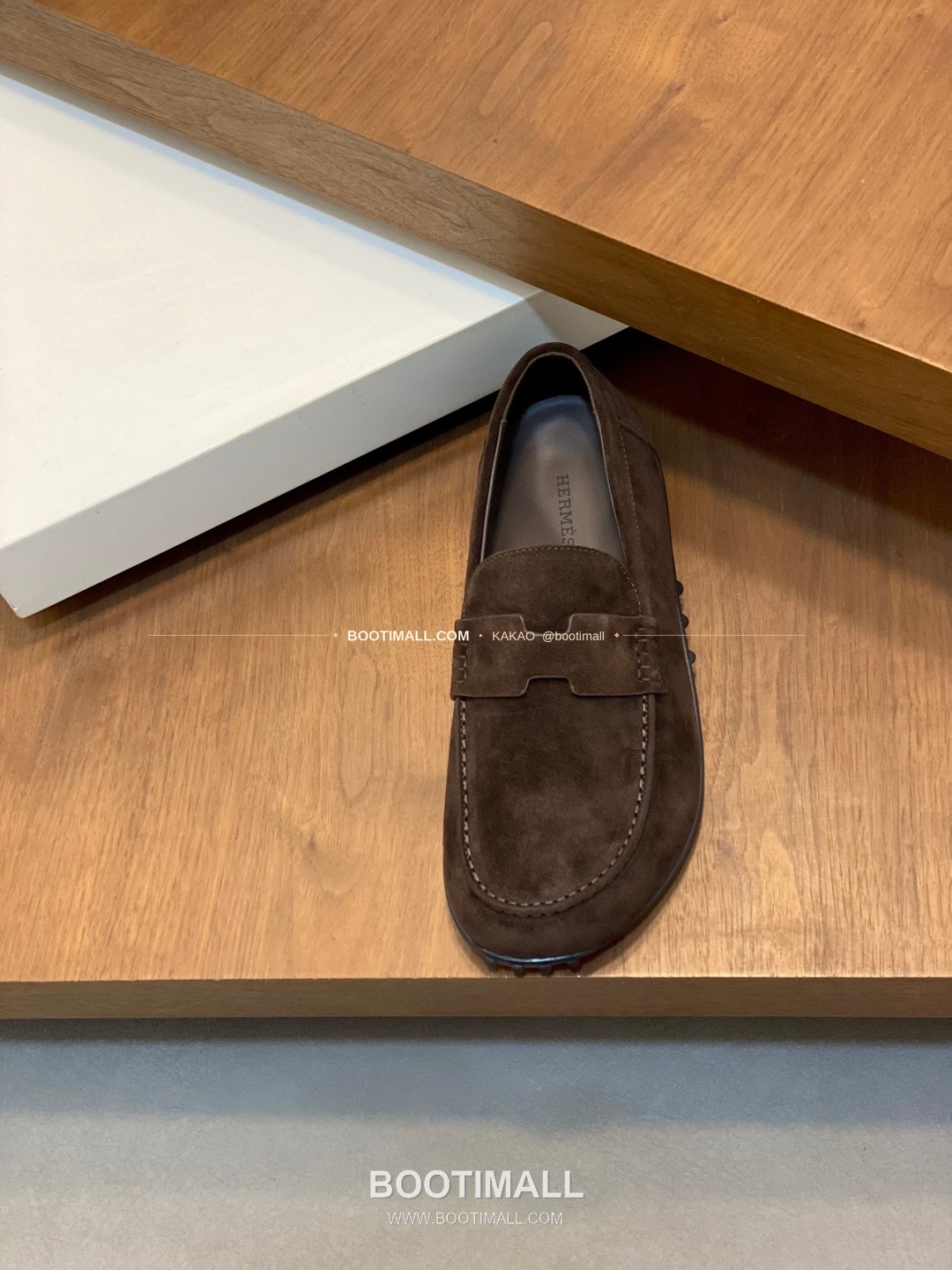 에르메스 송아지가죽 H로고 슬립온 로퍼 브라운 Hermes Calfskin H Logo Slip-On Loafers 6