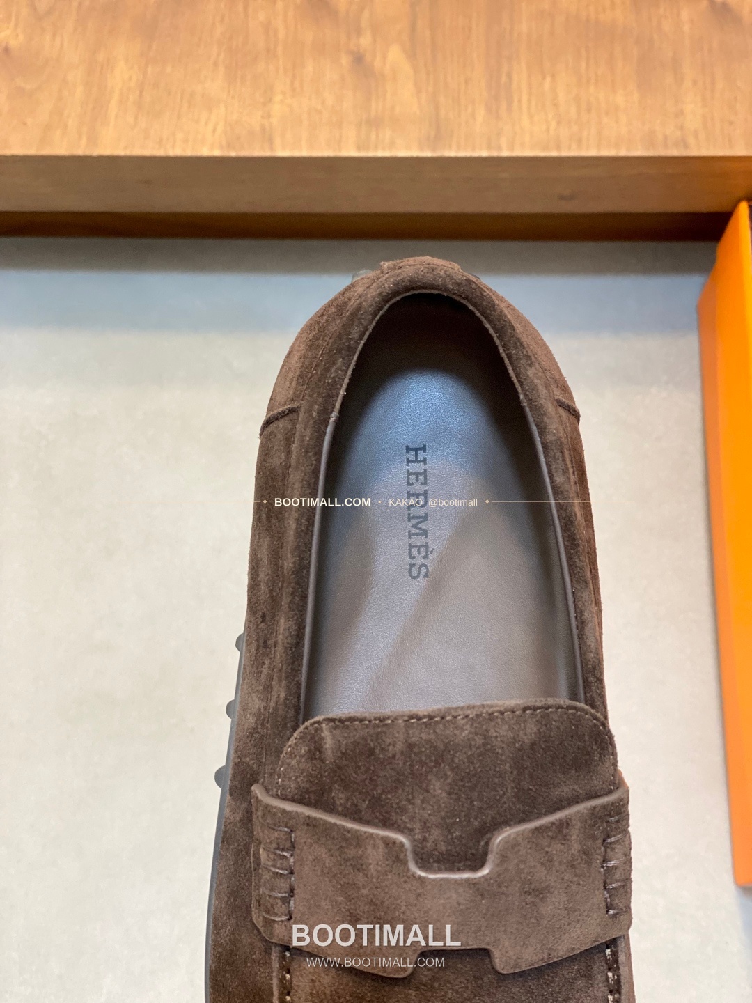 에르메스 송아지가죽 H로고 슬립온 로퍼 브라운 Hermes Calfskin H Logo Slip-On Loafers 7