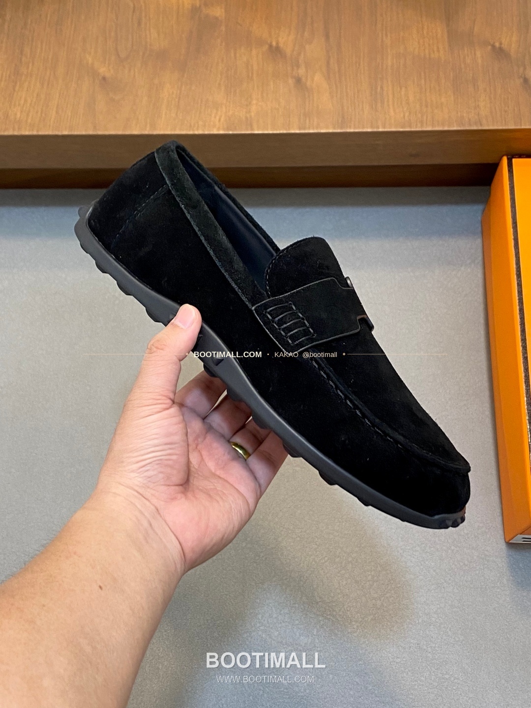 에르메스 송아지가죽 H로고 슬립온 로퍼 블랙 Hermes Calfskin H Logo Slip-On Loafers 4