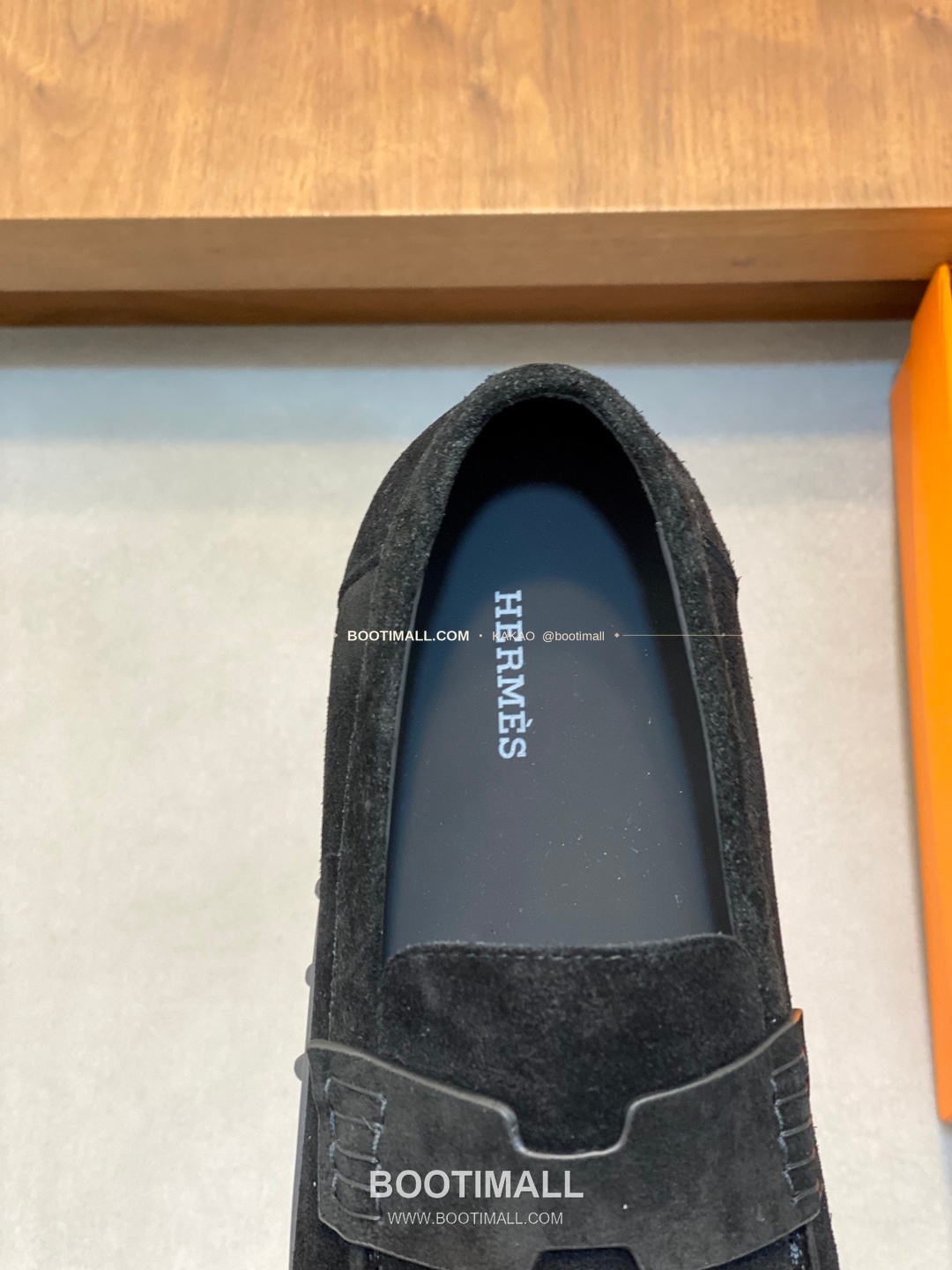 에르메스 송아지가죽 H로고 슬립온 로퍼 블랙 Hermes Calfskin H Logo Slip-On Loafers 7