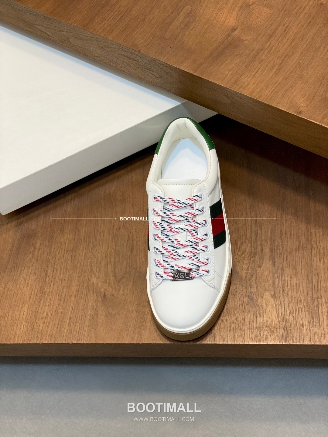 구찌 나파가죽 로고 레이스업 스니커즈 화이트 Gucci Nappa Calfskin Logo Lace-Up Sneakers 6