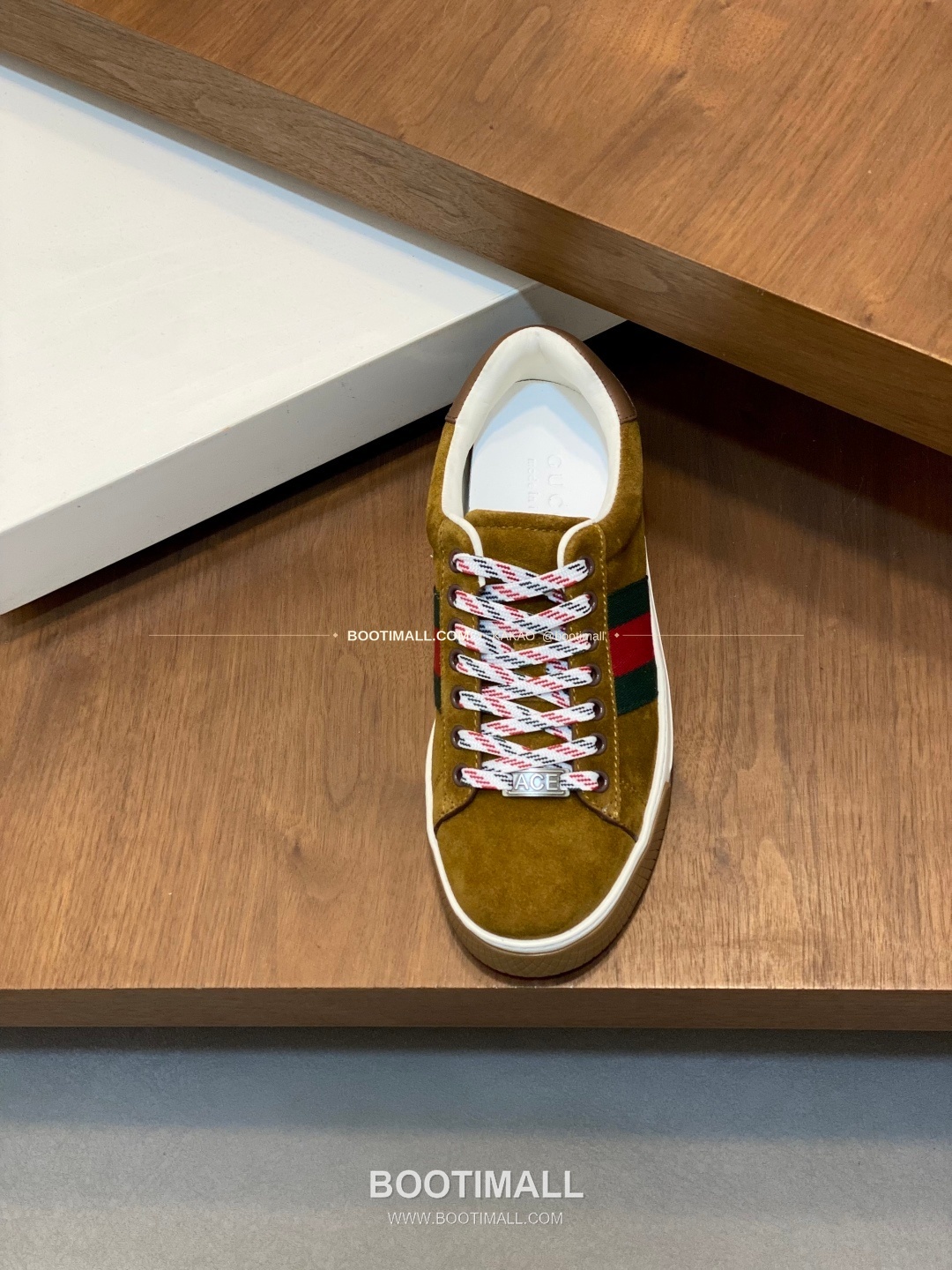 구찌 나파가죽 로고 레이스업 스니커즈 브라운 Gucci Nappa Calfskin Logo Lace-Up Sneakers 6