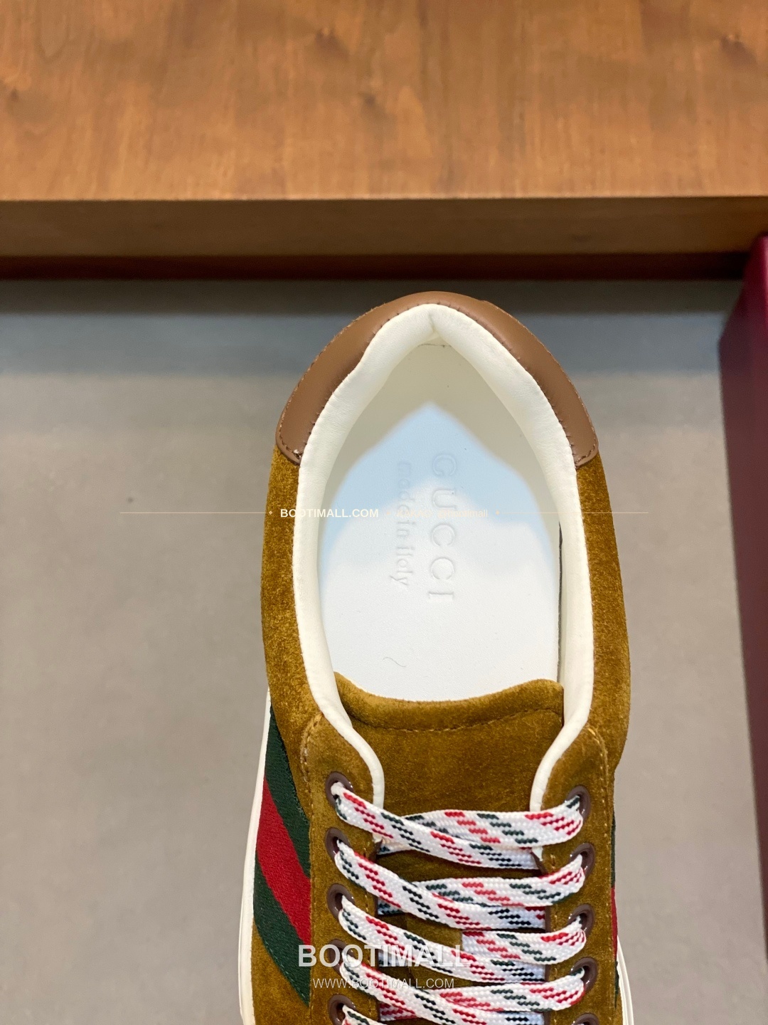 구찌 나파가죽 로고 레이스업 스니커즈 브라운 Gucci Nappa Calfskin Logo Lace-Up Sneakers 7