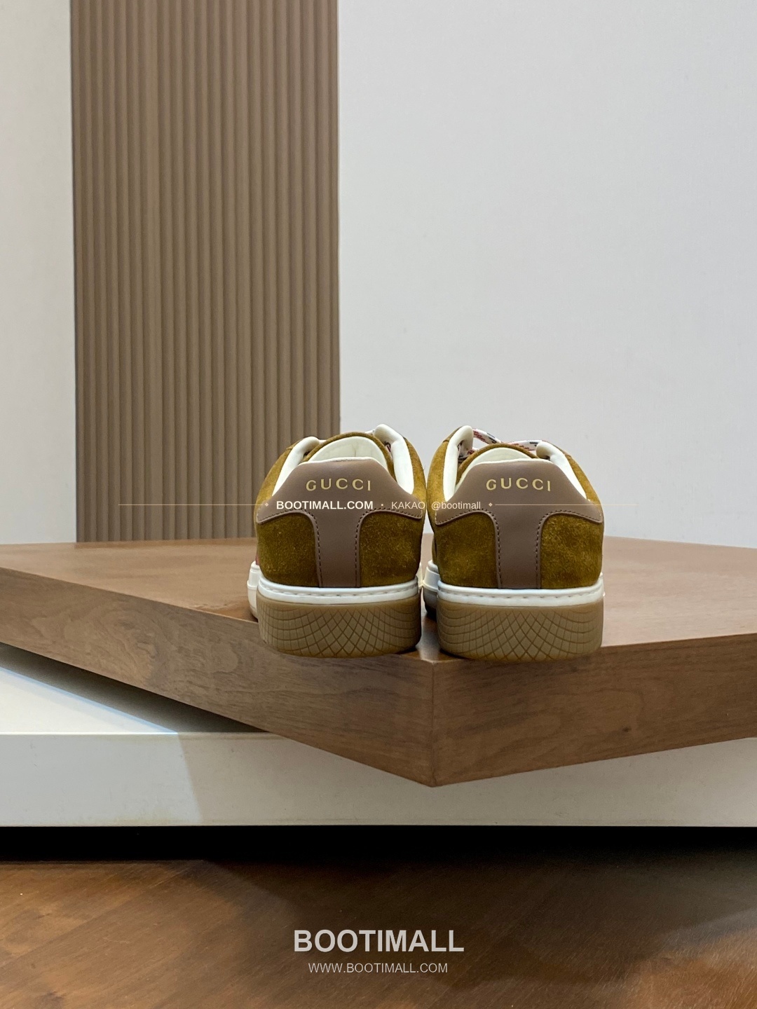 구찌 나파가죽 로고 레이스업 스니커즈 브라운 Gucci Nappa Calfskin Logo Lace-Up Sneakers 8