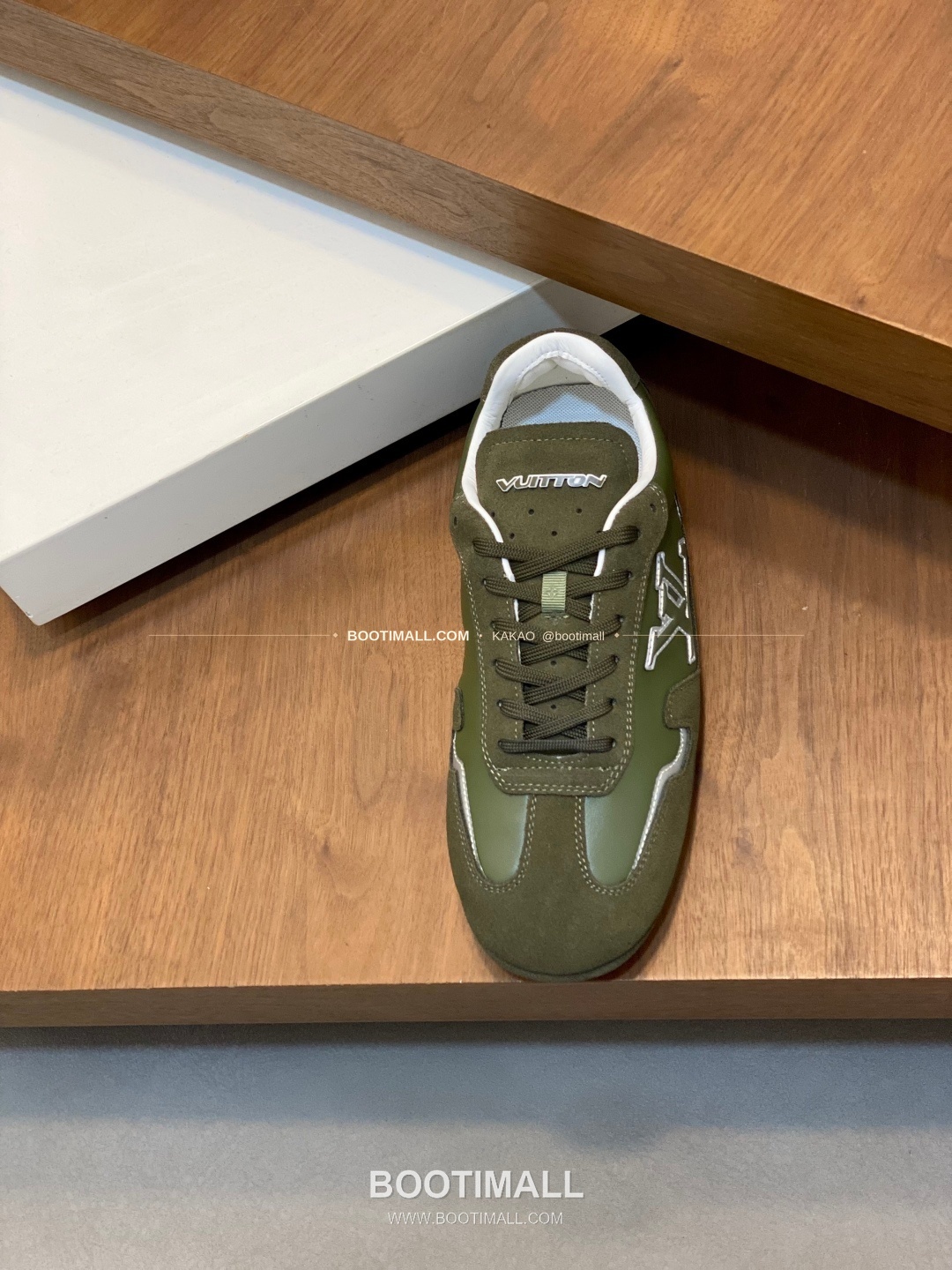 루이비통 플라이니트 모노그램 로고 레이스업 스니커즈 카키 Louis Vuitton Flyknit Monogram Logo Lace-Up Sneakers 6