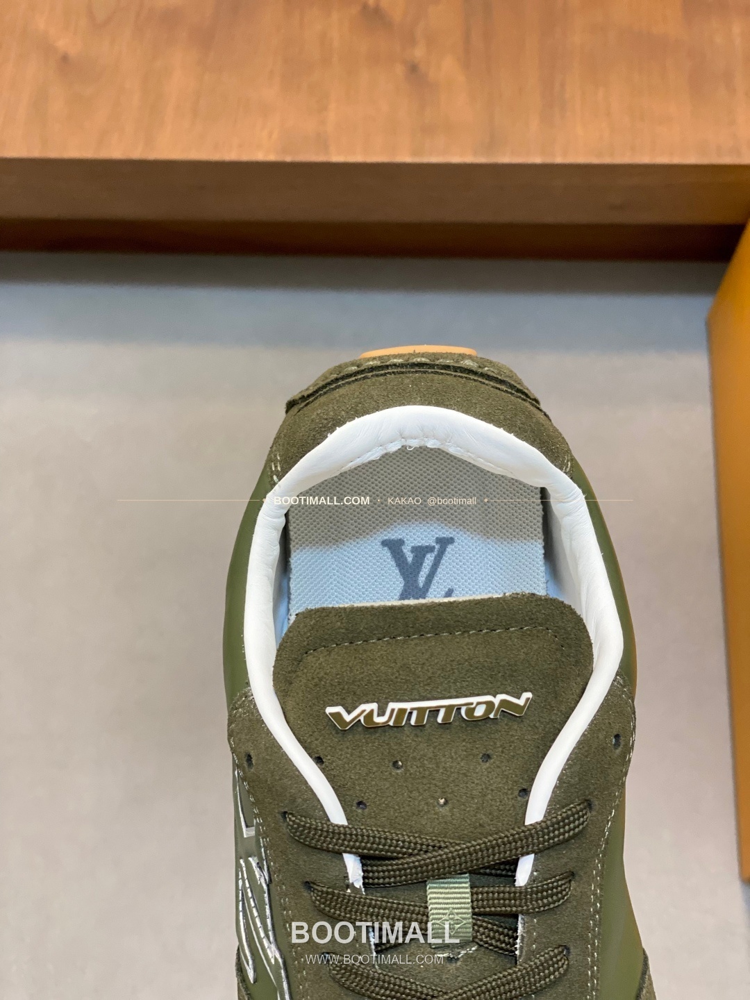 루이비통 플라이니트 모노그램 로고 레이스업 스니커즈 카키 Louis Vuitton Flyknit Monogram Logo Lace-Up Sneakers 7