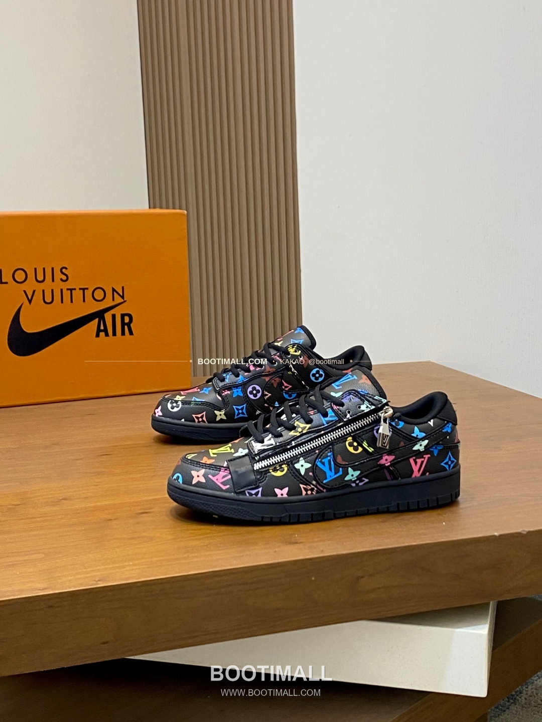 루이비통 에어 그레인 송아지가죽 로고 레이스업 스니커즈 멀티칼라 Louis Vuitton AIR Grained Calfskin Logo Lace-Up Sneakers 3