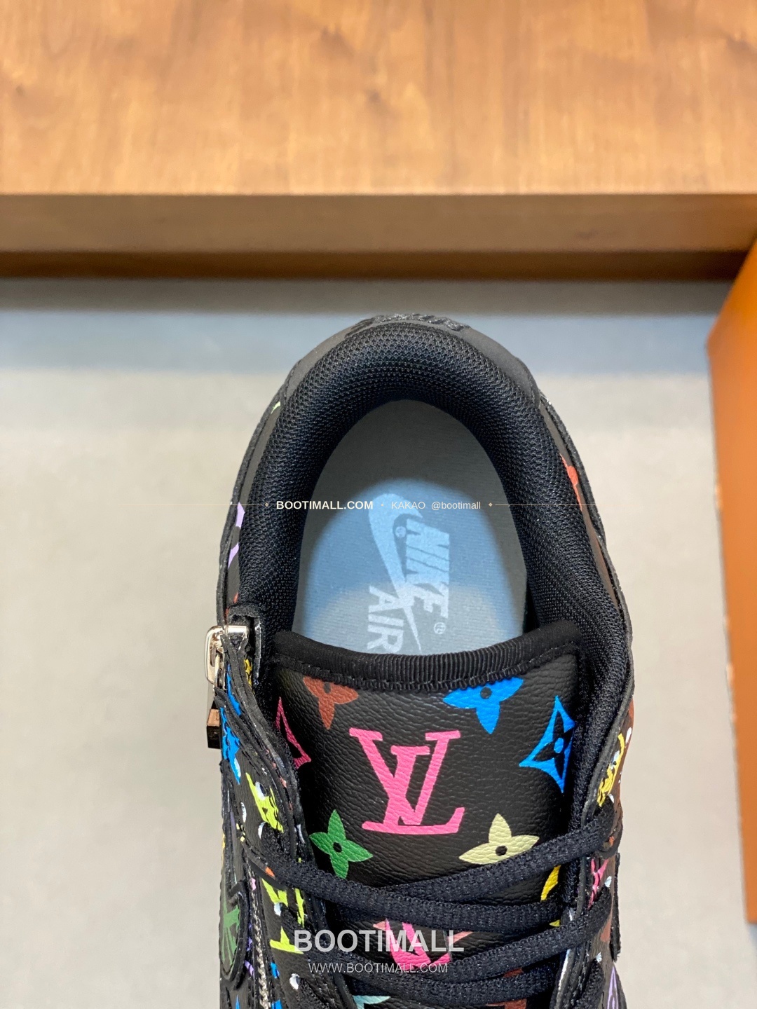루이비통 에어 그레인 송아지가죽 로고 레이스업 스니커즈 멀티칼라 Louis Vuitton AIR Grained Calfskin Logo Lace-Up Sneakers 7