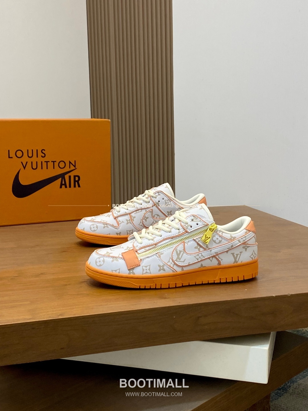 루이비통 에어 그레인 송아지가죽 로고 레이스업 스니커즈 Louis Vuitton AIR Grained Calfskin Logo Lace-Up Sneakers 3