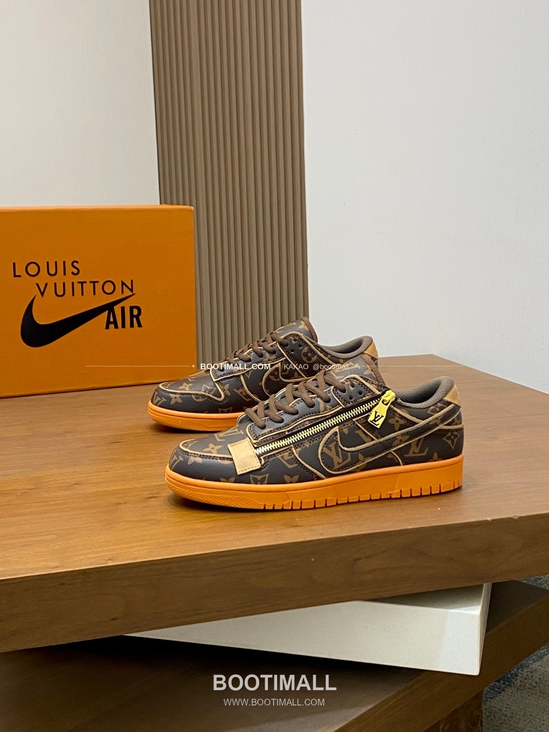 루이비통 에어 그레인 송아지가죽 로고 레이스업 스니커즈 Louis Vuitton AIR Grained Calfskin Logo Lace-Up Sneakers 3