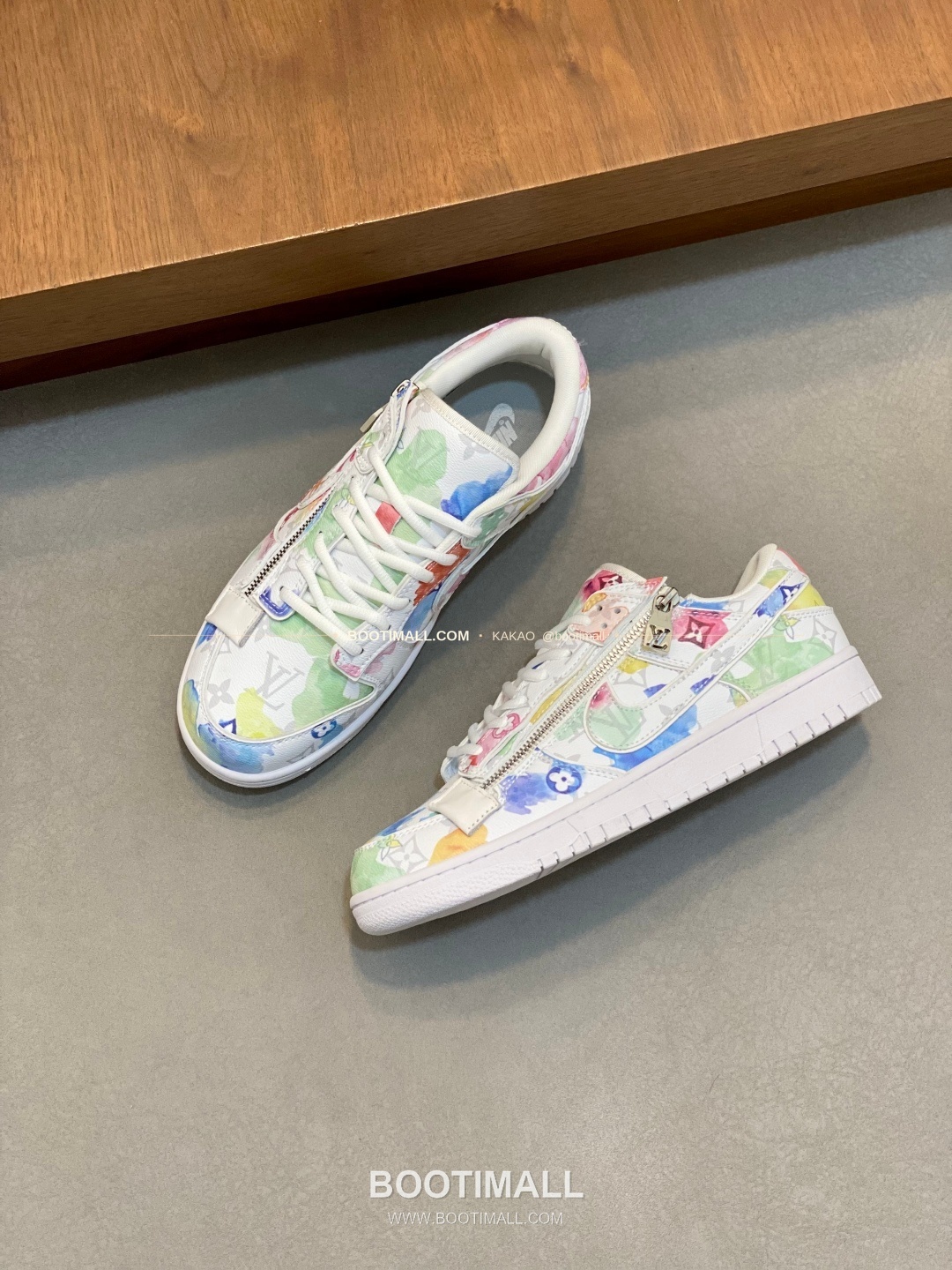 루이비통 에어 그레인 송아지가죽 로고 레이스업 스니커즈 Louis Vuitton AIR Grained Calfskin Logo Lace-Up Sneakers 5