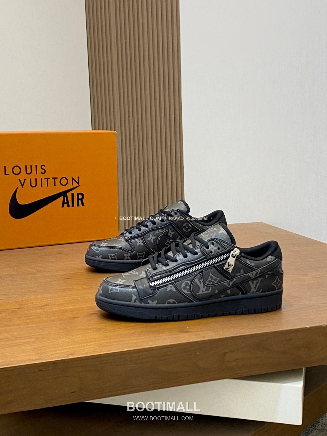 루이비통 에어 그레인 송아지가죽 로고 레이스업 스니커즈 Louis Vuitton AIR Grained Calfskin Logo Lace-Up Sneakers 3