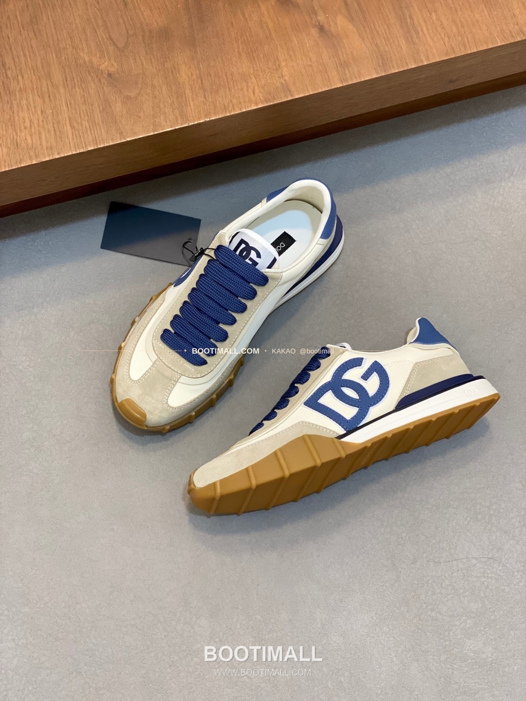 돌체앤가바나 송아지가죽 믹스 로고 레이스업 스니커즈 Dolce & Gabbana Calfskin Mix Logo Lace-Up Sneakers 5