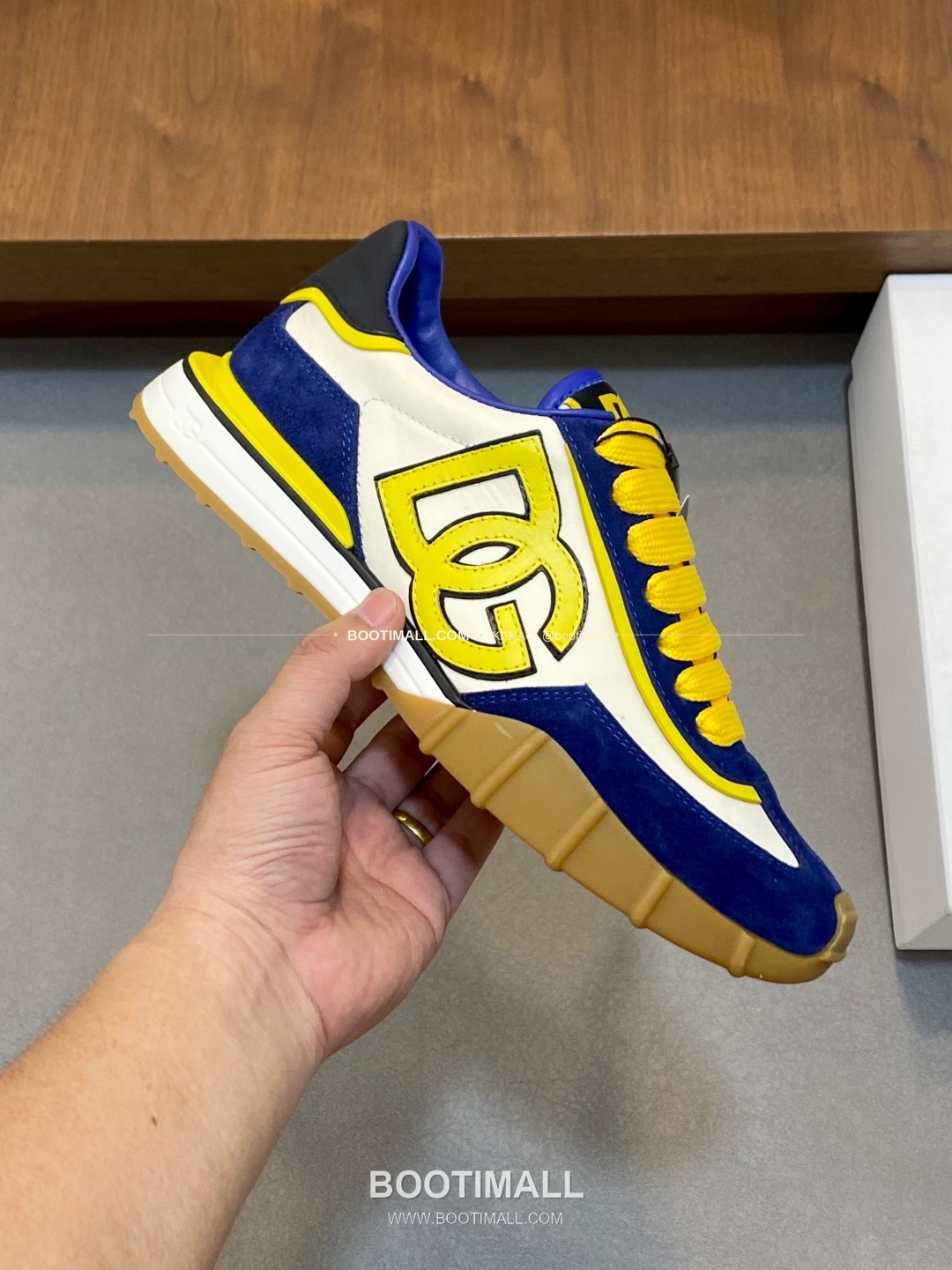 돌체앤가바나 송아지가죽 믹스 로고 레이스업 스니커즈 Dolce & Gabbana Calfskin Mix Logo Lace-Up Sneakers 4