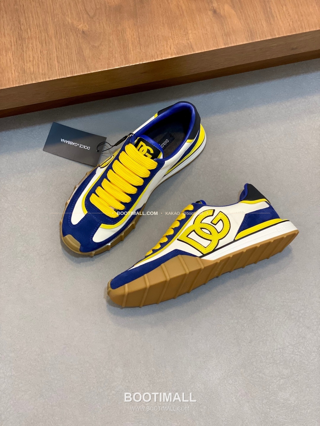 돌체앤가바나 송아지가죽 믹스 로고 레이스업 스니커즈 Dolce & Gabbana Calfskin Mix Logo Lace-Up Sneakers 5