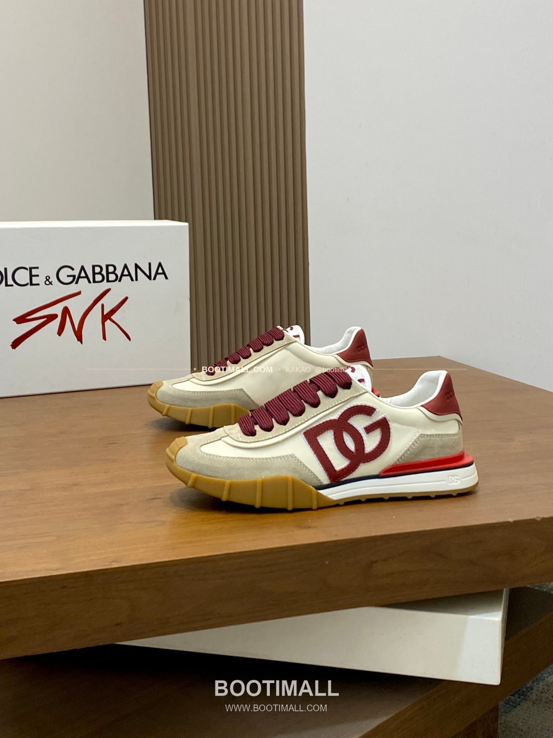 돌체앤가바나 송아지가죽 믹스 로고 레이스업 스니커즈 Dolce & Gabbana Calfskin Mix Logo Lace-Up Sneakers 3