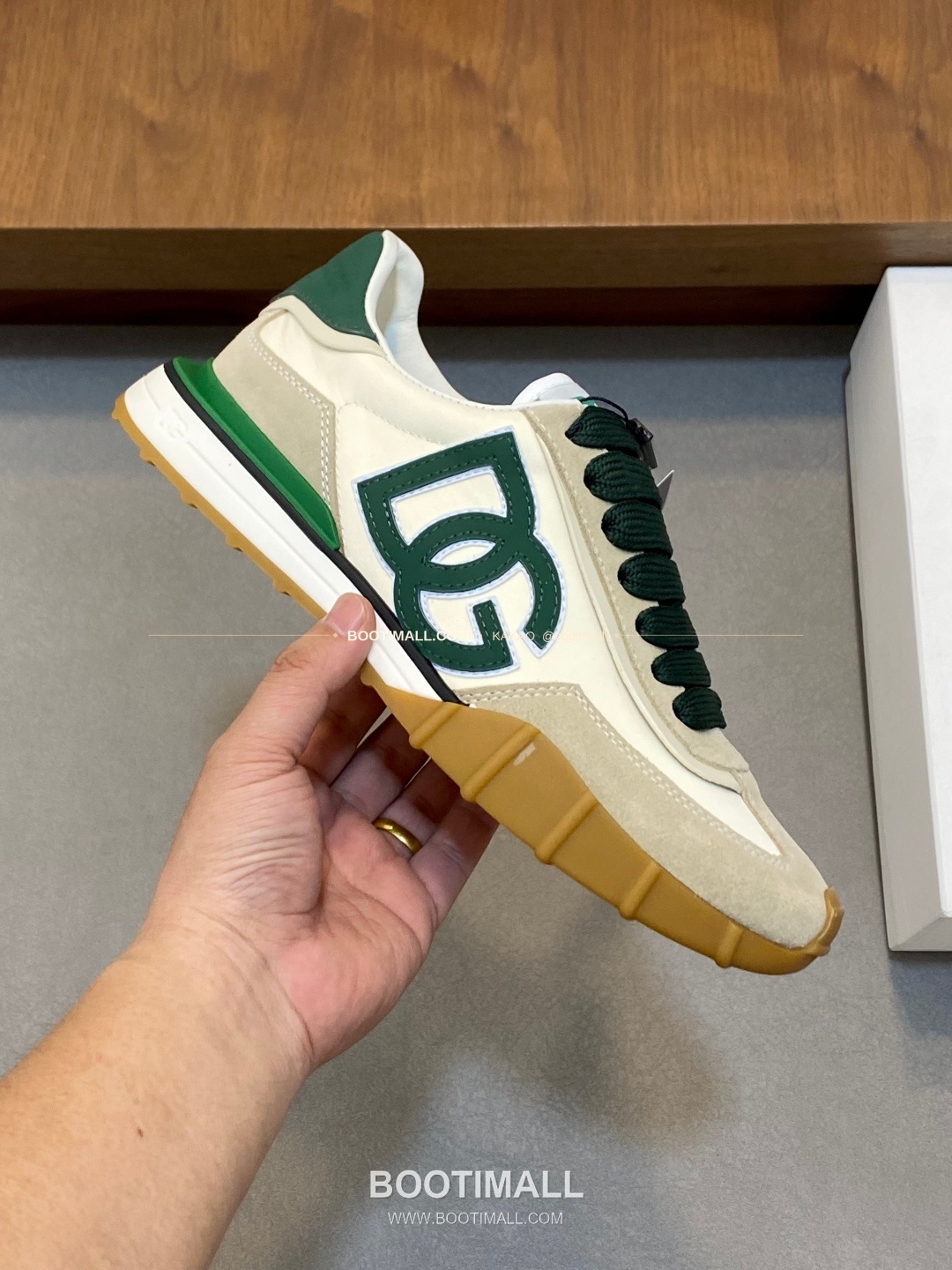 돌체앤가바나 송아지가죽 믹스 로고 레이스업 스니커즈 Dolce & Gabbana Calfskin Mix Logo Lace-Up Sneakers 4