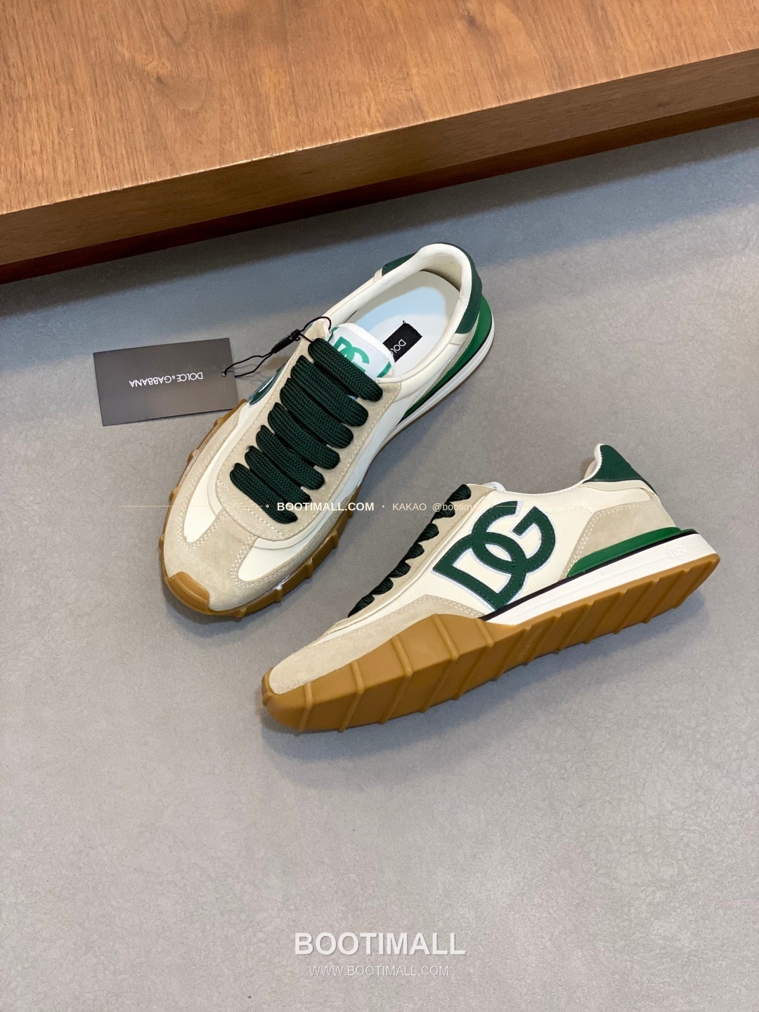 돌체앤가바나 송아지가죽 믹스 로고 레이스업 스니커즈 Dolce & Gabbana Calfskin Mix Logo Lace-Up Sneakers 5