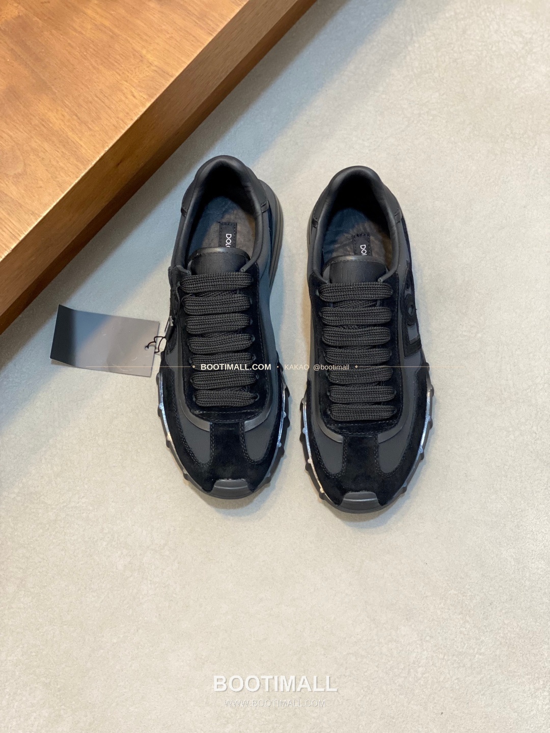 돌체앤가바나 송아지가죽 믹스 로고 레이스업 스니커즈 Dolce & Gabbana Calfskin Mix Logo Lace-Up Sneakers 1