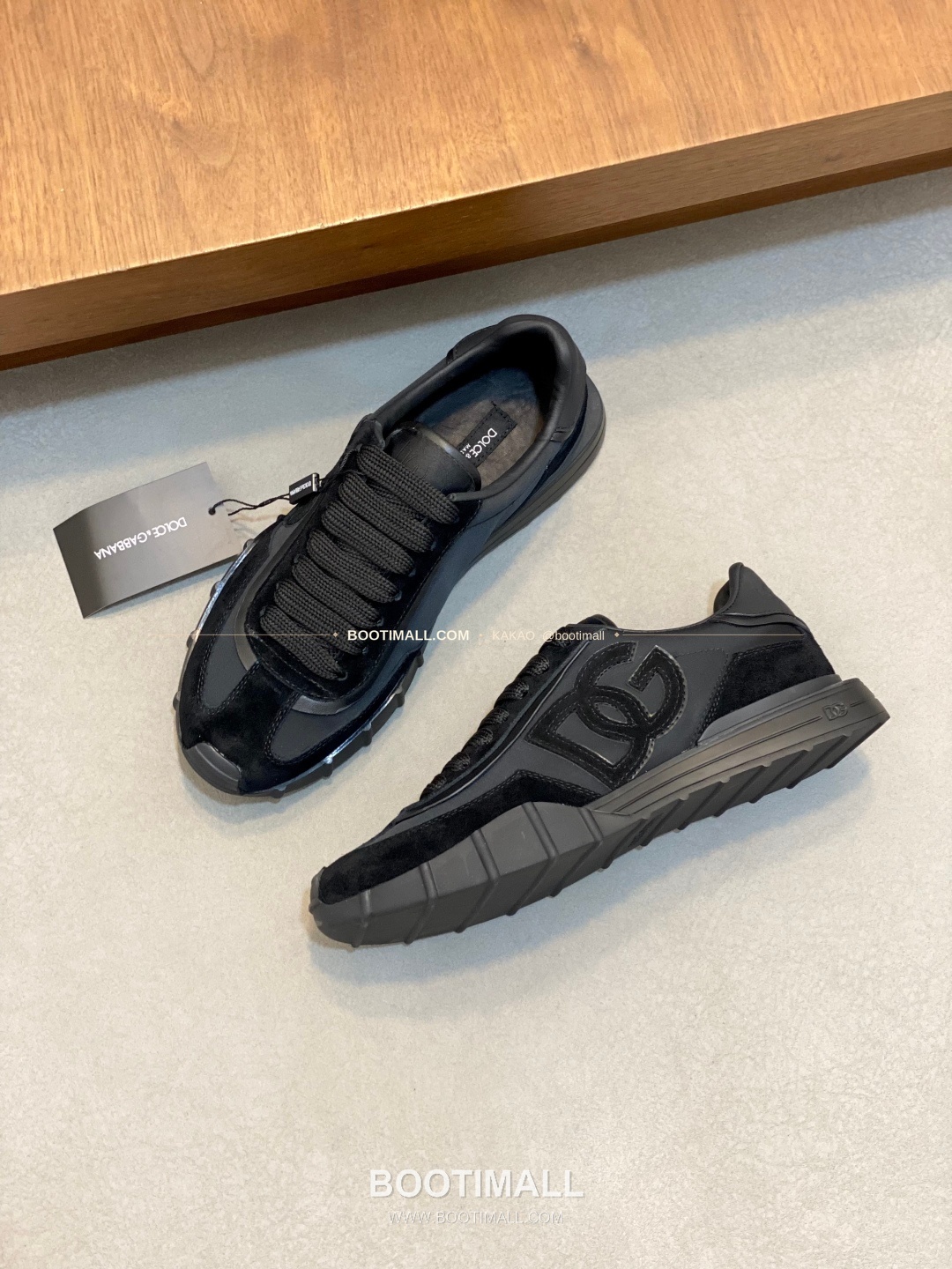 돌체앤가바나 송아지가죽 믹스 로고 레이스업 스니커즈 Dolce & Gabbana Calfskin Mix Logo Lace-Up Sneakers 5