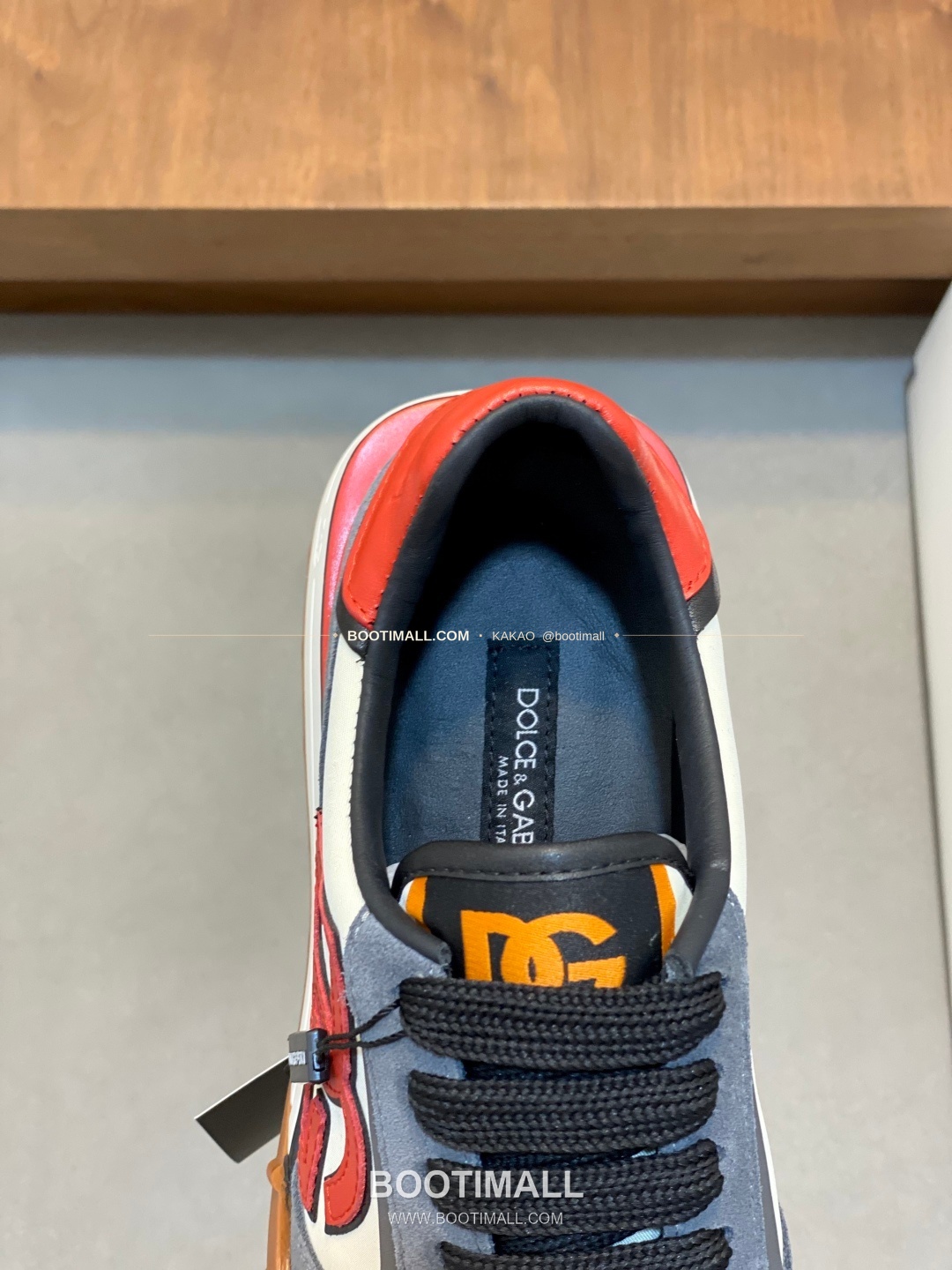 돌체앤가바나 송아지가죽 믹스 로고 레이스업 스니커즈 Dolce & Gabbana Calfskin Mix Logo Lace-Up Sneakers 7