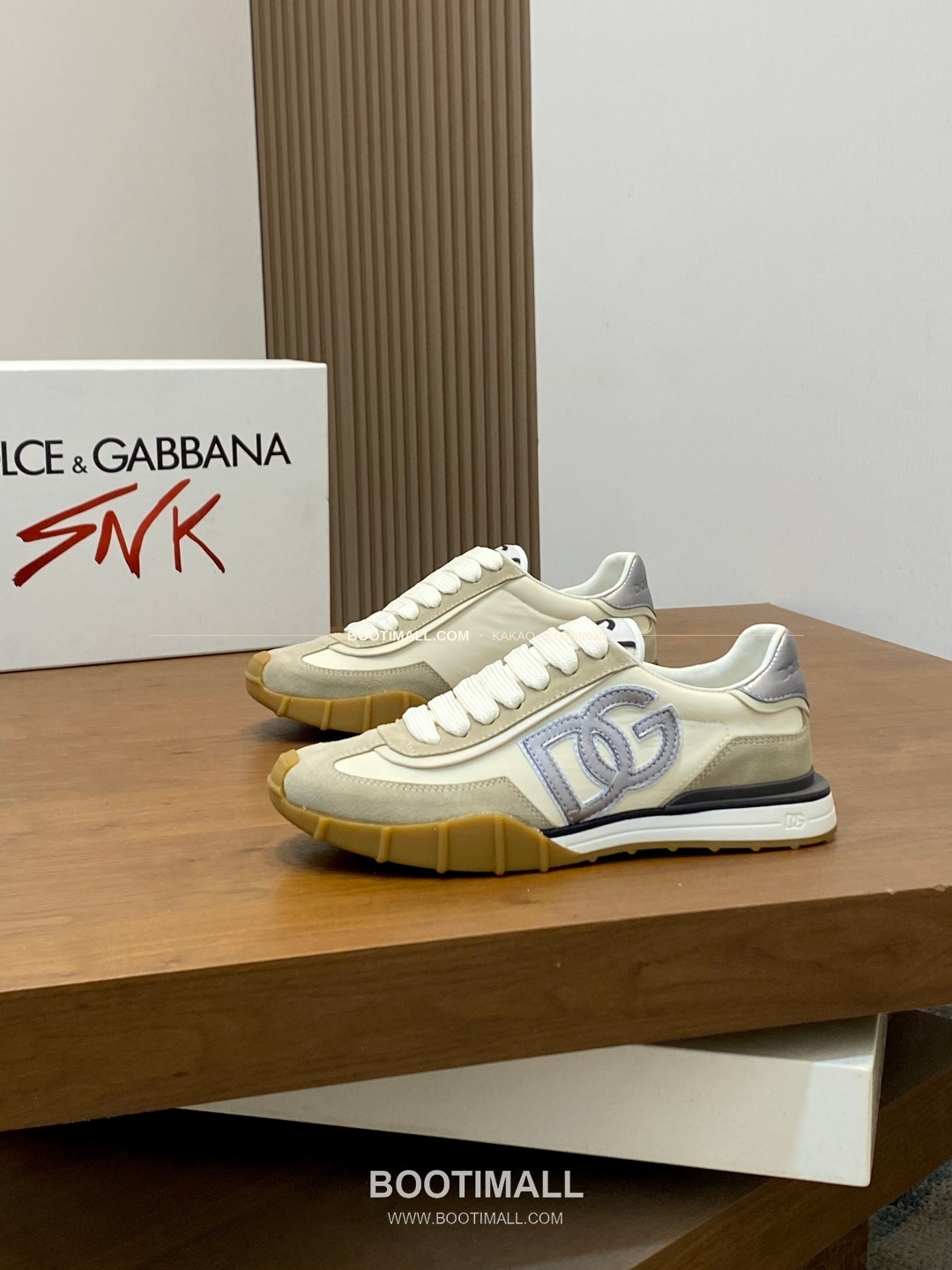 돌체앤가바나 송아지가죽 믹스 로고 레이스업 스니커즈 Dolce & Gabbana Calfskin Mix Logo Lace-Up Sneakers 3