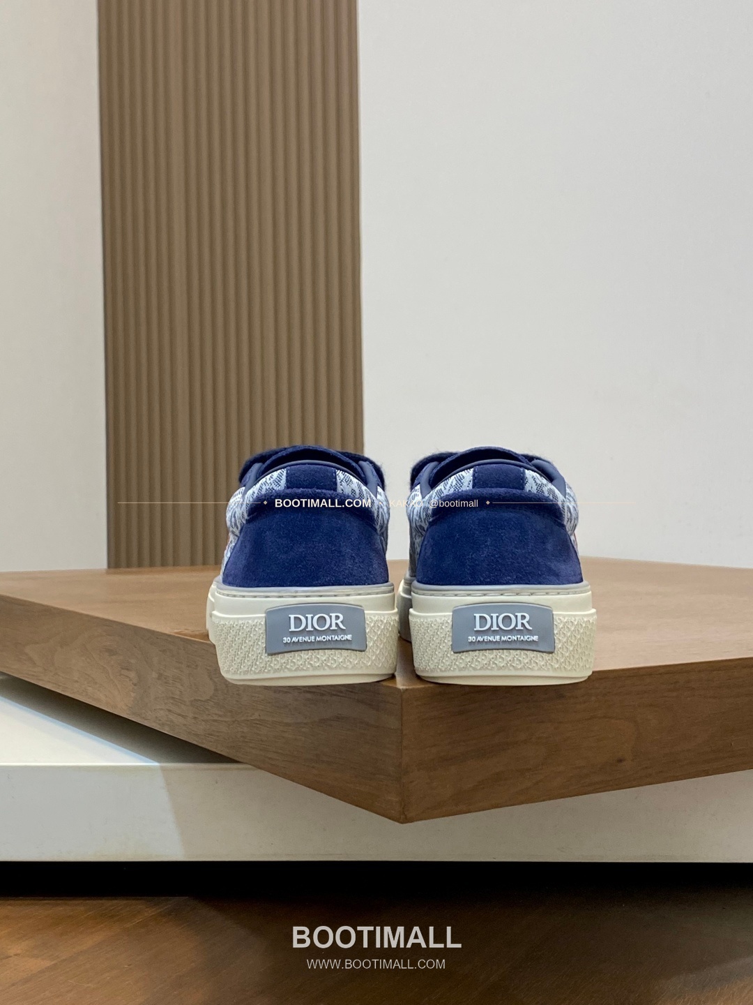 디올 송아지가죽 오블리크 로고 레이스업 스니커즈 네이비 Dior Calfskin Oblique Logo Lace-Up Sneakers 8