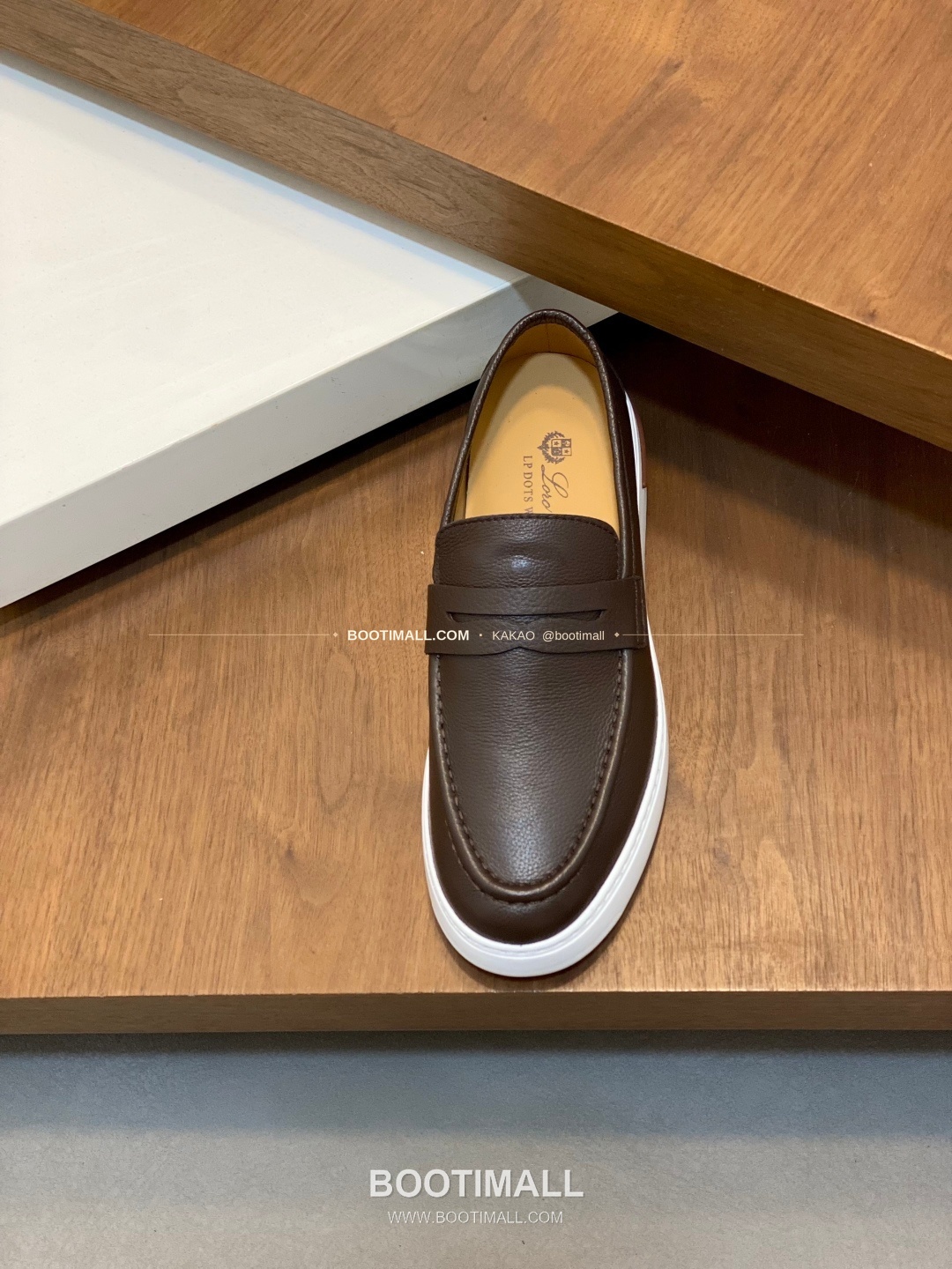로로피아나 송아지가죽 스웨이드 믹스 로고 슬립온 다크브라운 Loro Piana Calfskin Suede Mix Logo Slip-On Sneakers 6