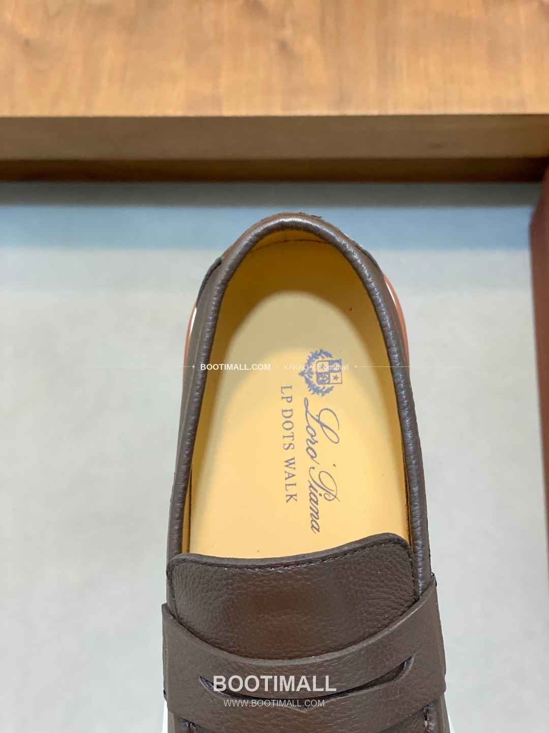 로로피아나 송아지가죽 스웨이드 믹스 로고 슬립온 다크브라운 Loro Piana Calfskin Suede Mix Logo Slip-On Sneakers 7